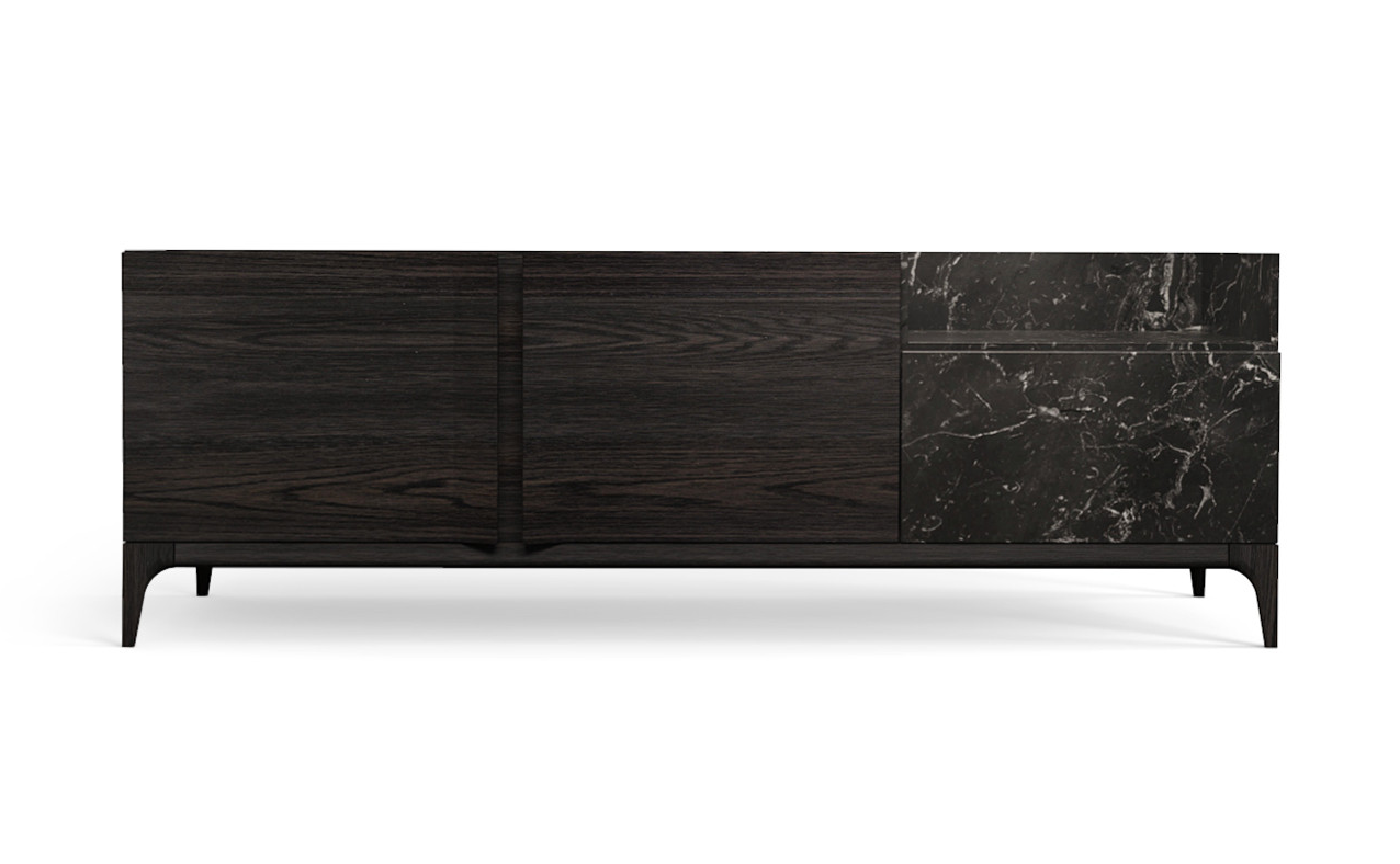 Strom Sideboard in Nero Marquina Black Oak