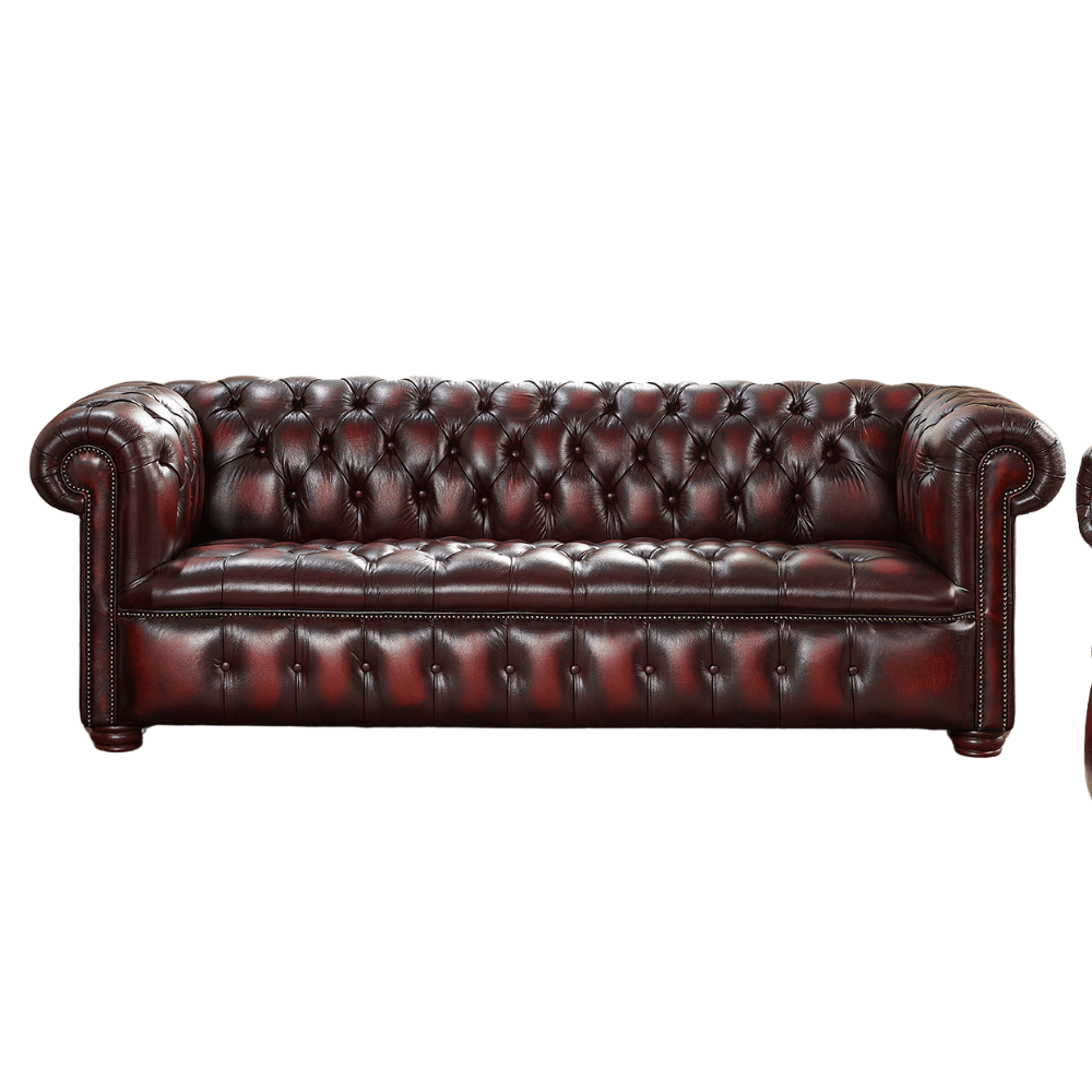 West Hampton 3 in  Antique Red leather
