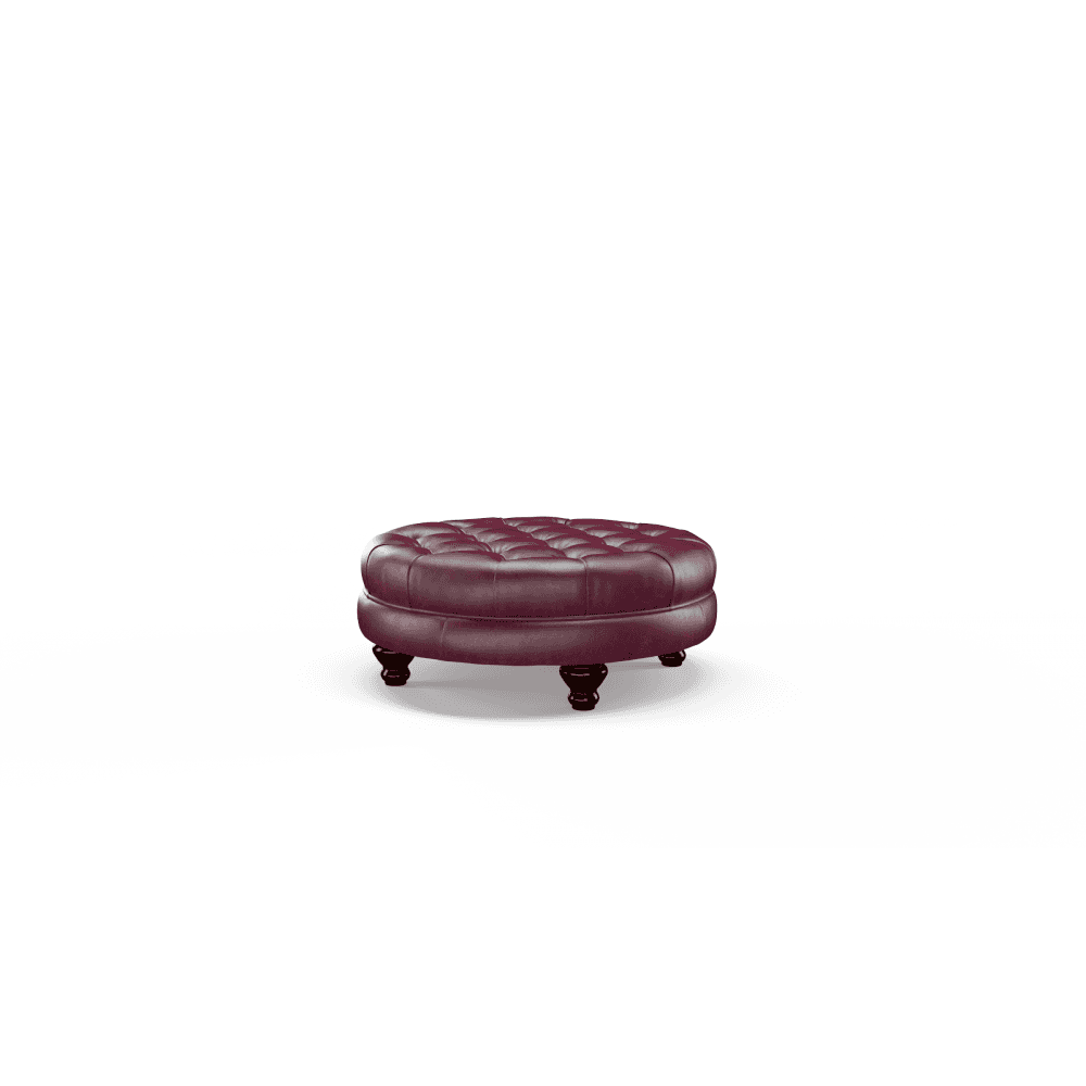 Piccadilly Footstool in Old English Burgundy