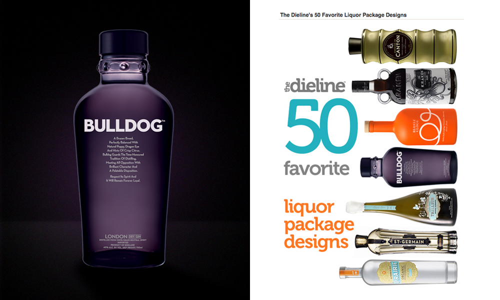 Bulldog Gin Bottle Design