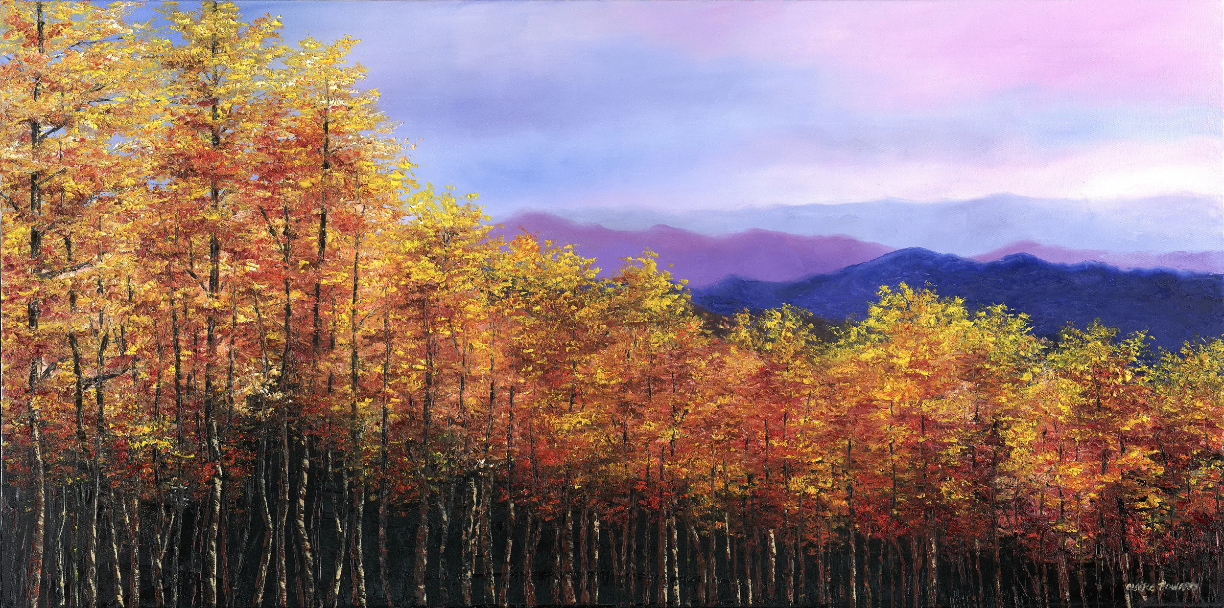 Blue Ridge Dreaming, Oil 24x48