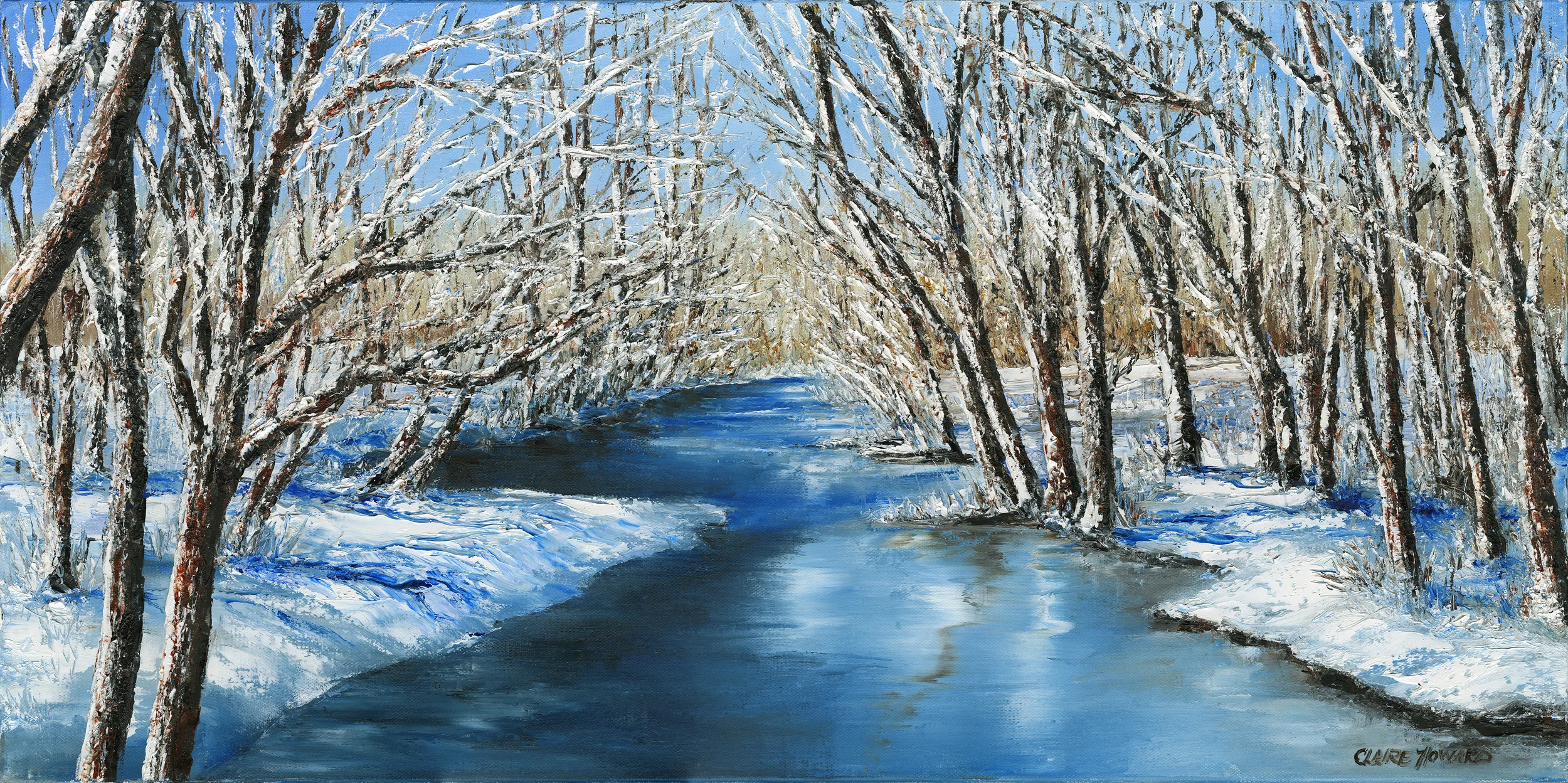 Following the Stream, Oil 15x30