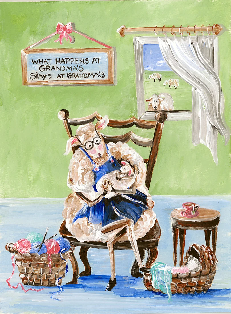 The Grandmother, Acrylic 8x10