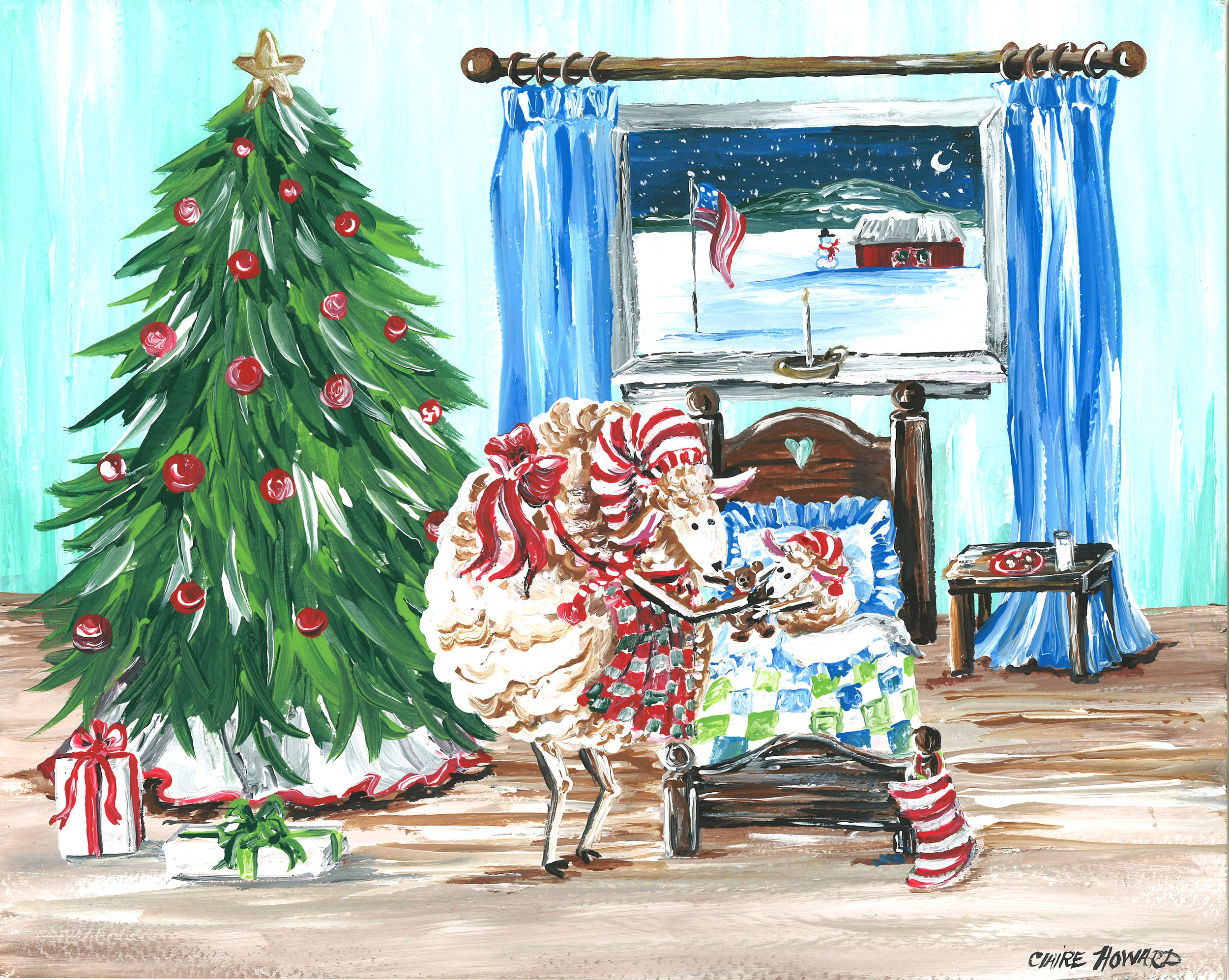 Good Night Sweet Little One, Acrylic 8x10