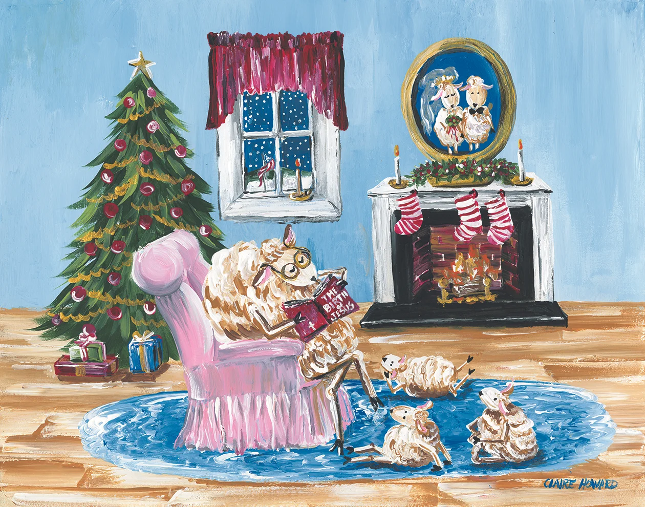 Christmas At Grandmas, Acrylic 8x10