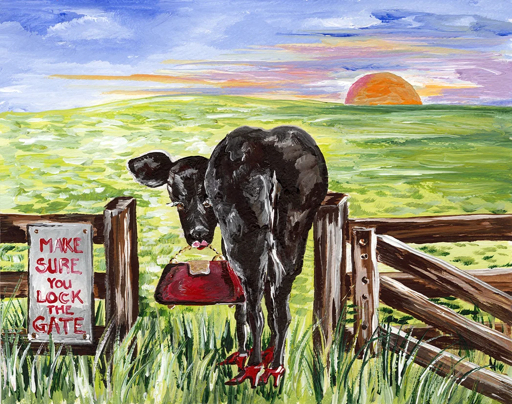 I Told You I Had a Date, Acrylic 8x10