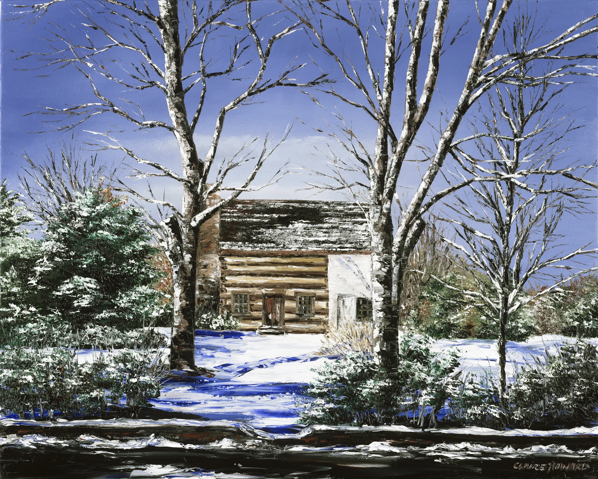 The John Poole House in Winter, Oil 20x24