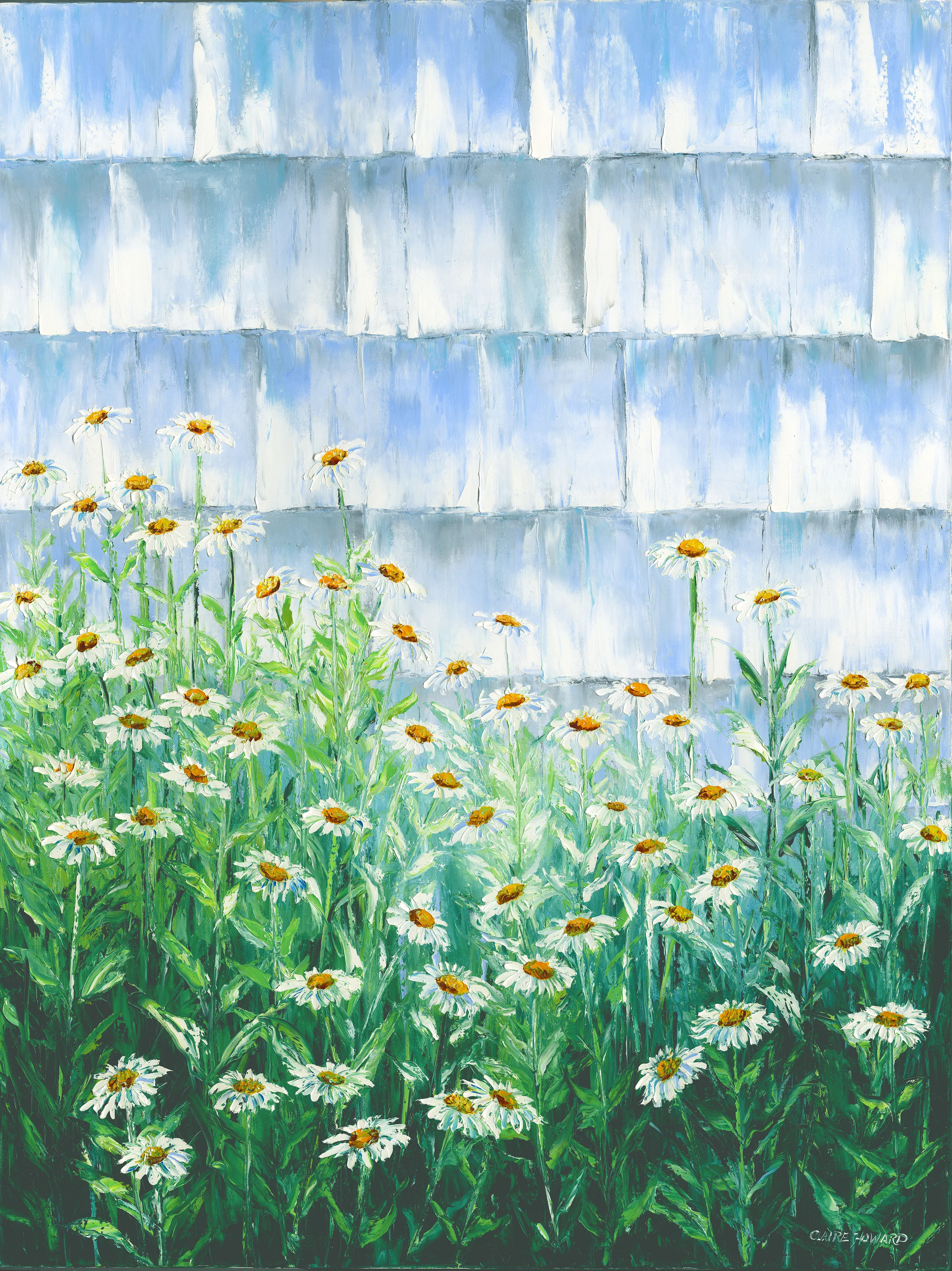 Summer Daisies, Oil 36x48