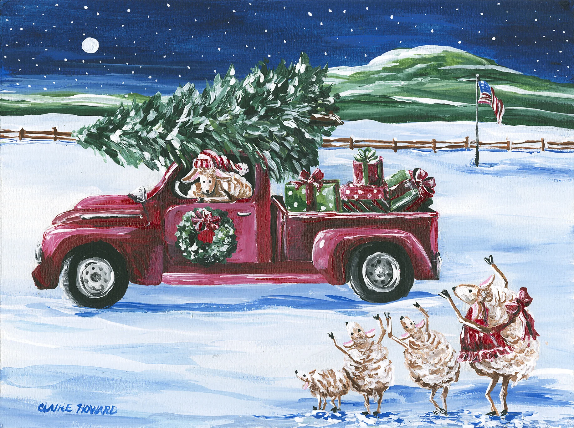 Yay! You're Here!, Acrylic 9 x 11