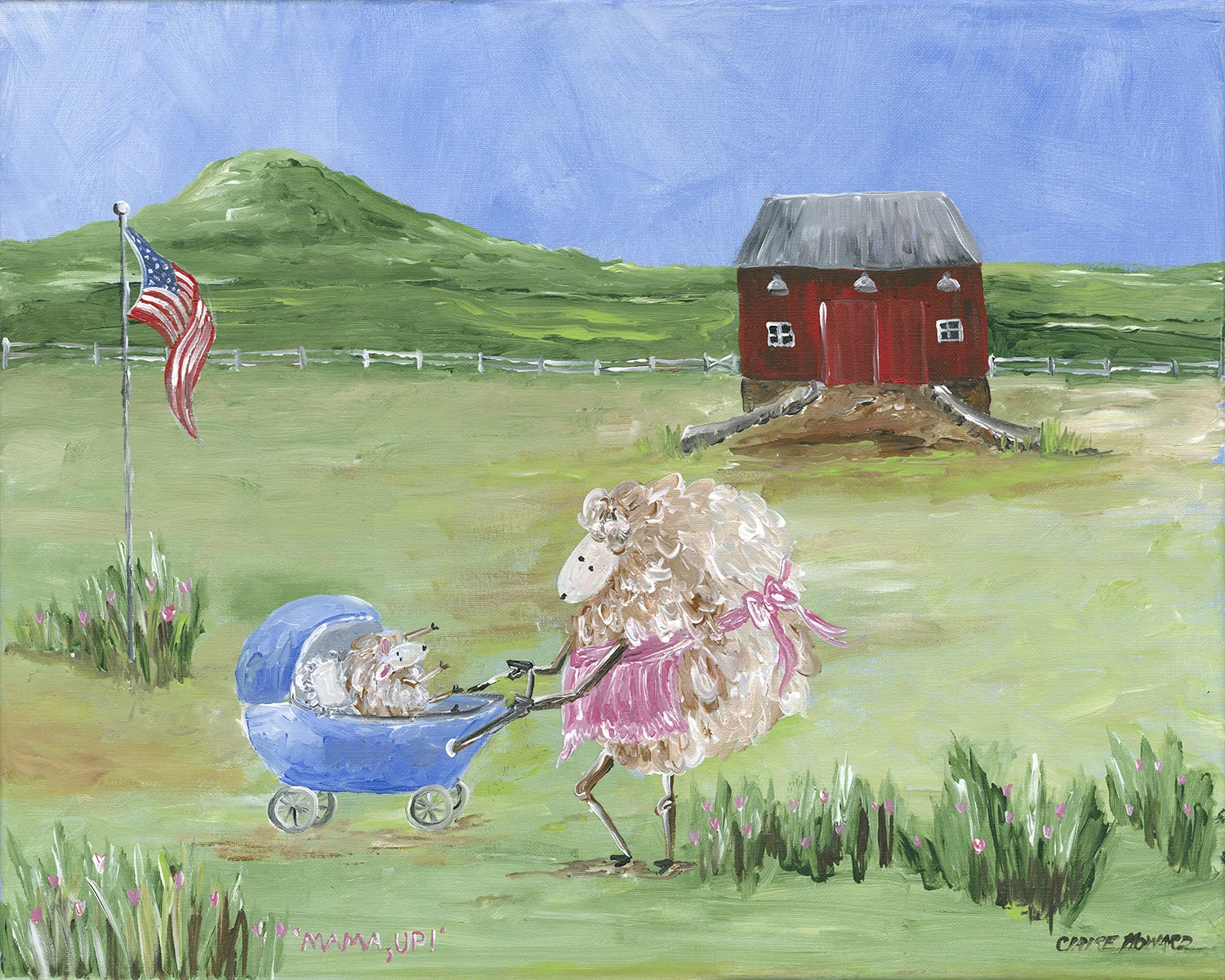 Mama, Up!  Acrylic 8 x 10