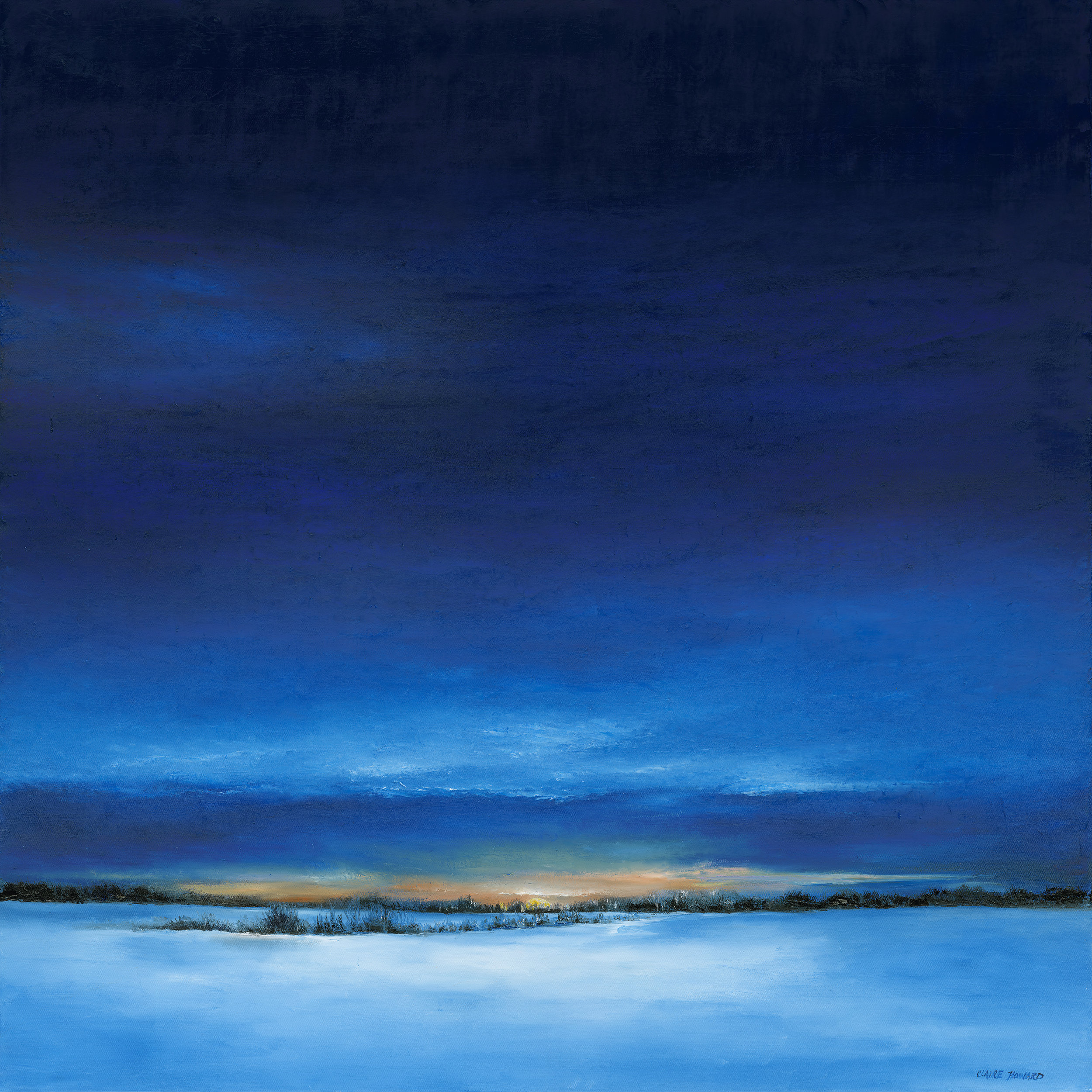 Song from a Winters Night II, Oil 48x48