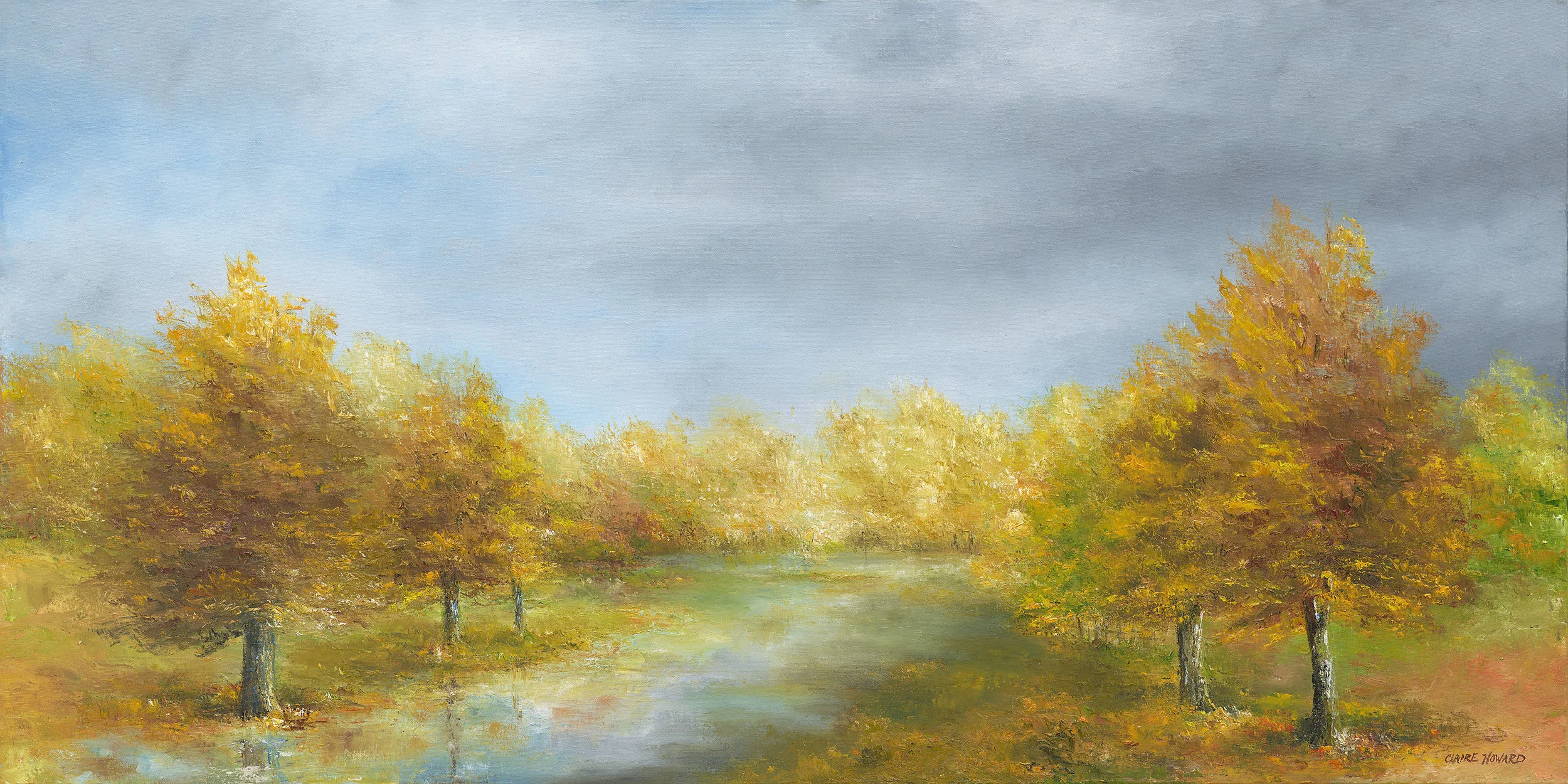 Autumn Romance, Oil 24x48