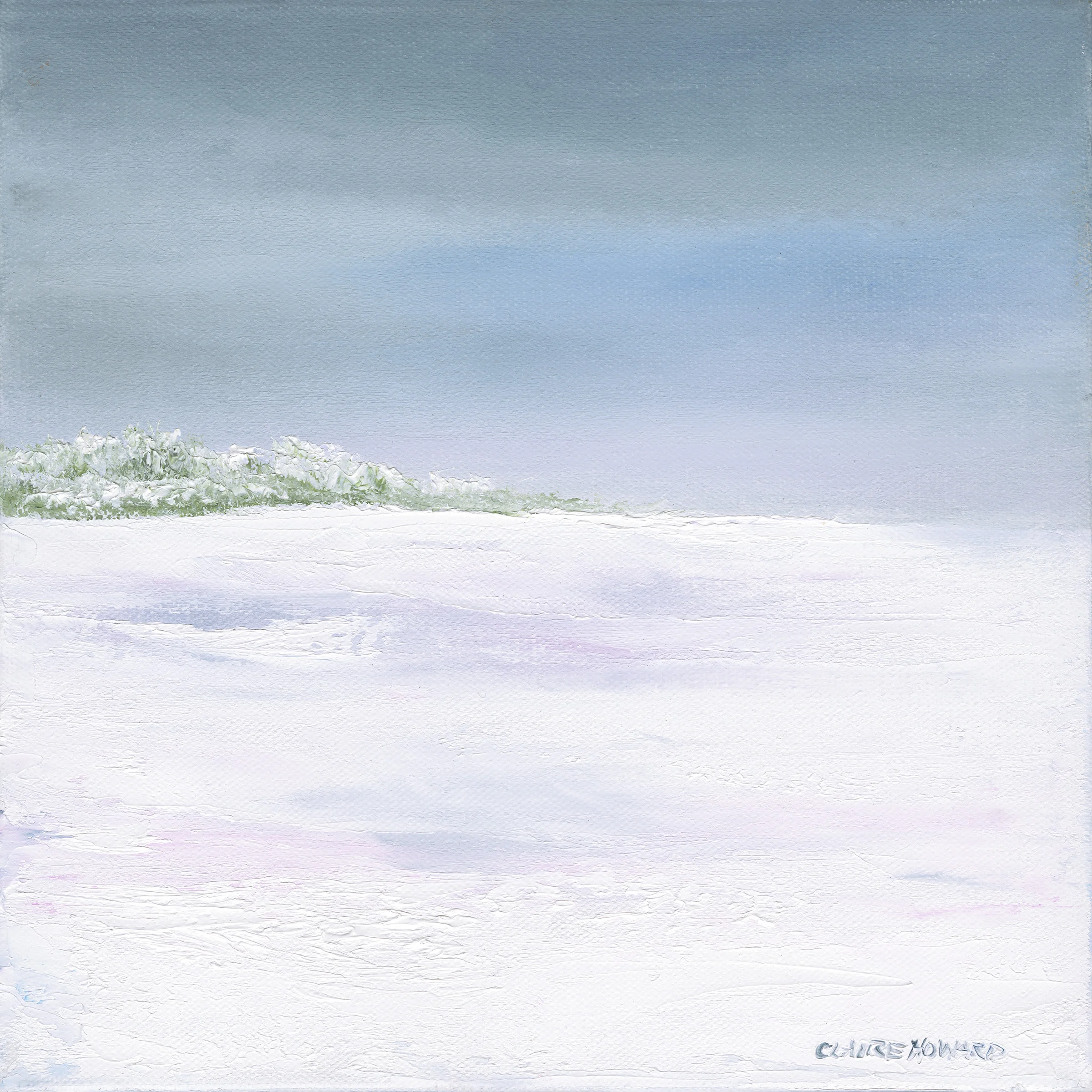 Snowfields, Oil 12x12