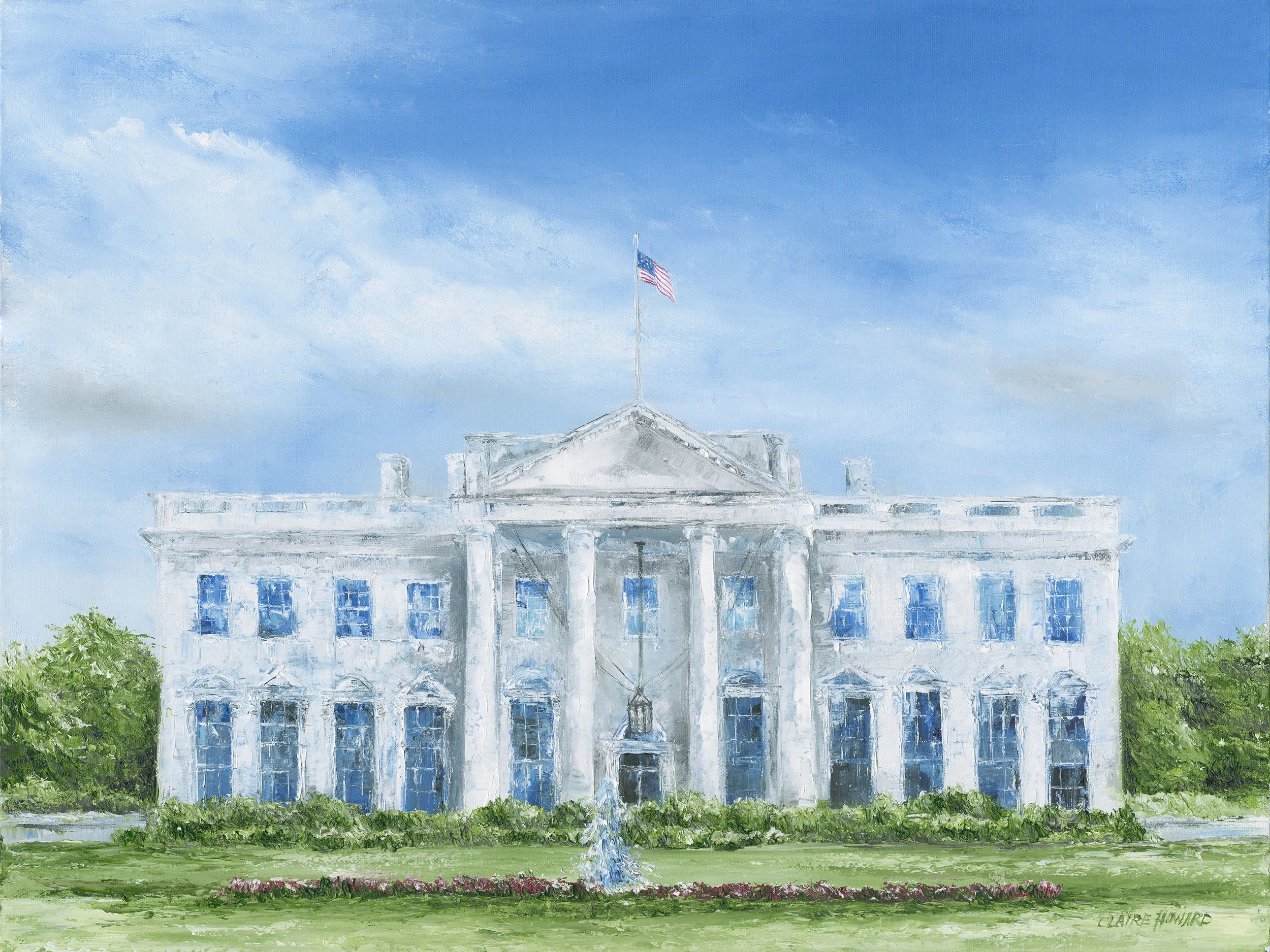 White House II, Oil 18x24