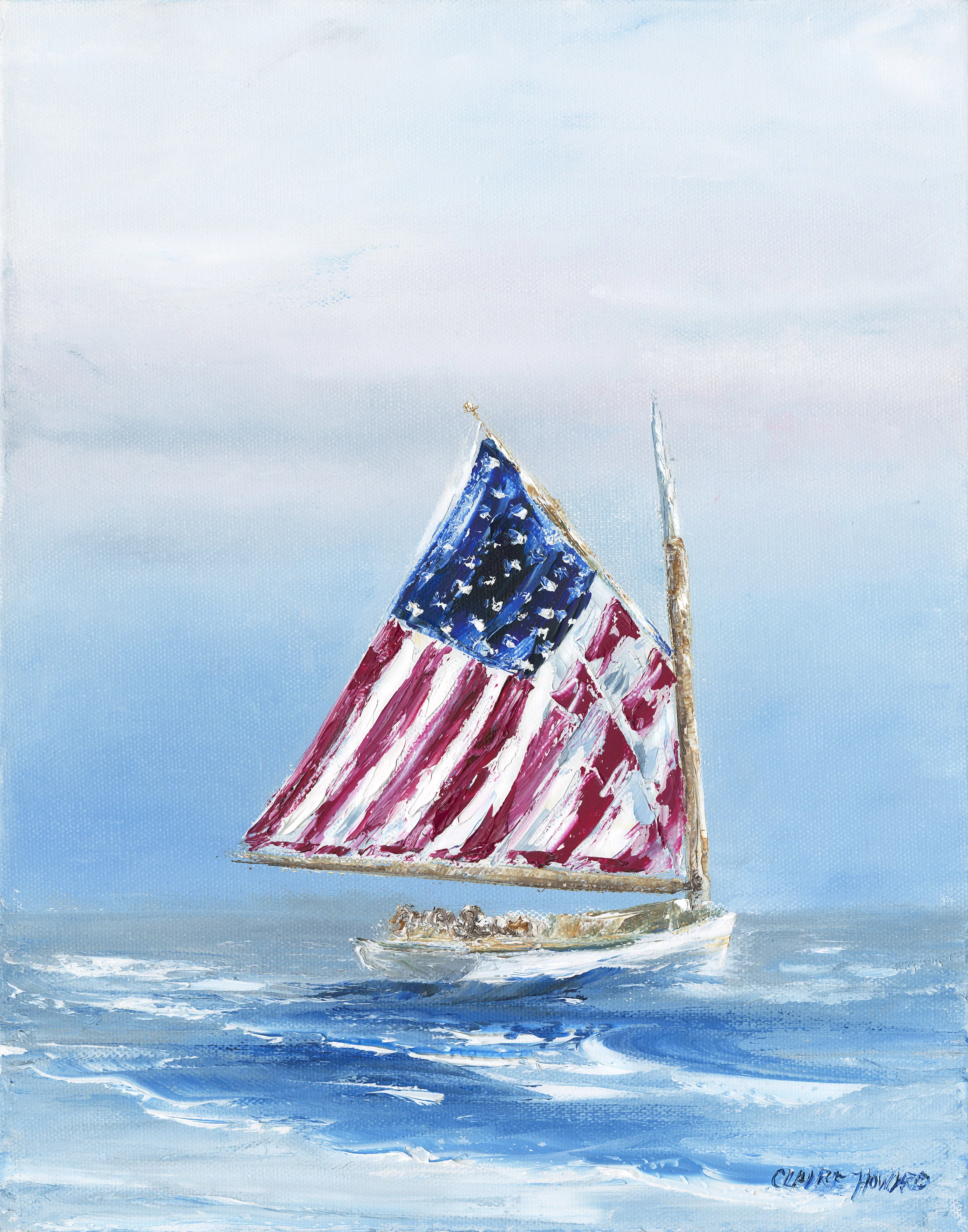 American Sail, Oil 11 x 14