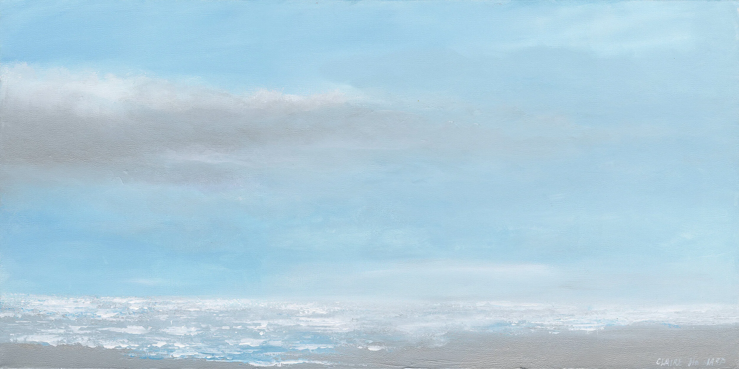 Silver Lining I, Oil 15x30