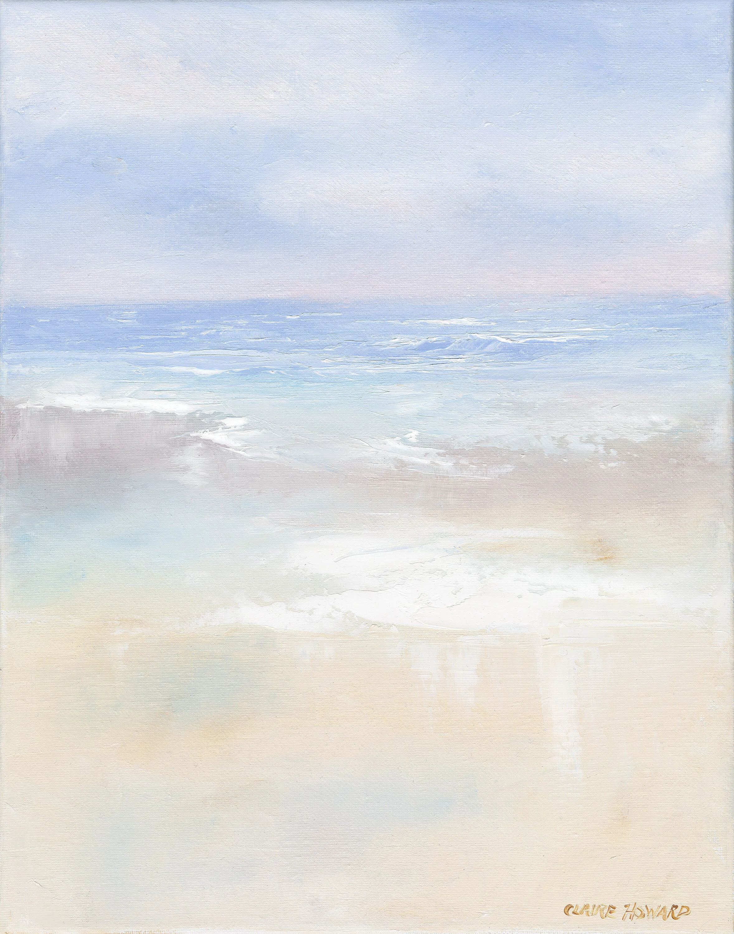 Barefoot in the Sand I, Oil 11x14