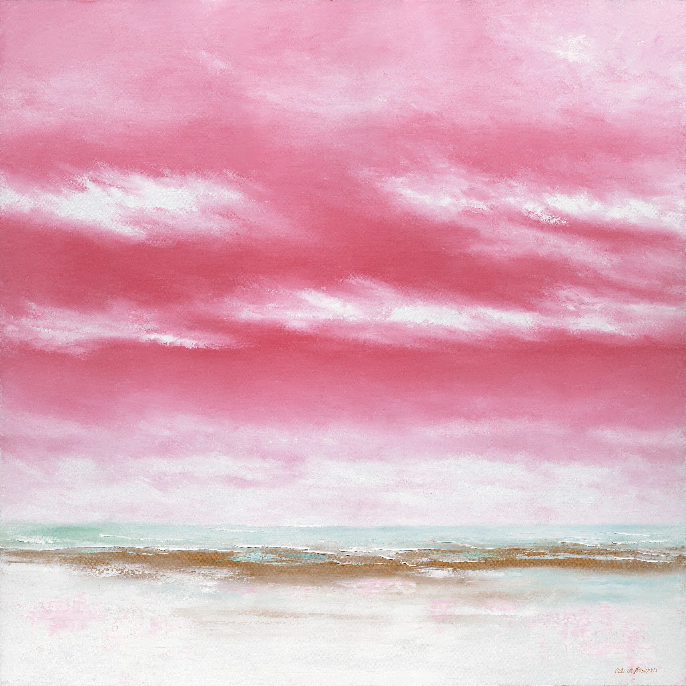 Pink Spun Sugar, Oil 48x48