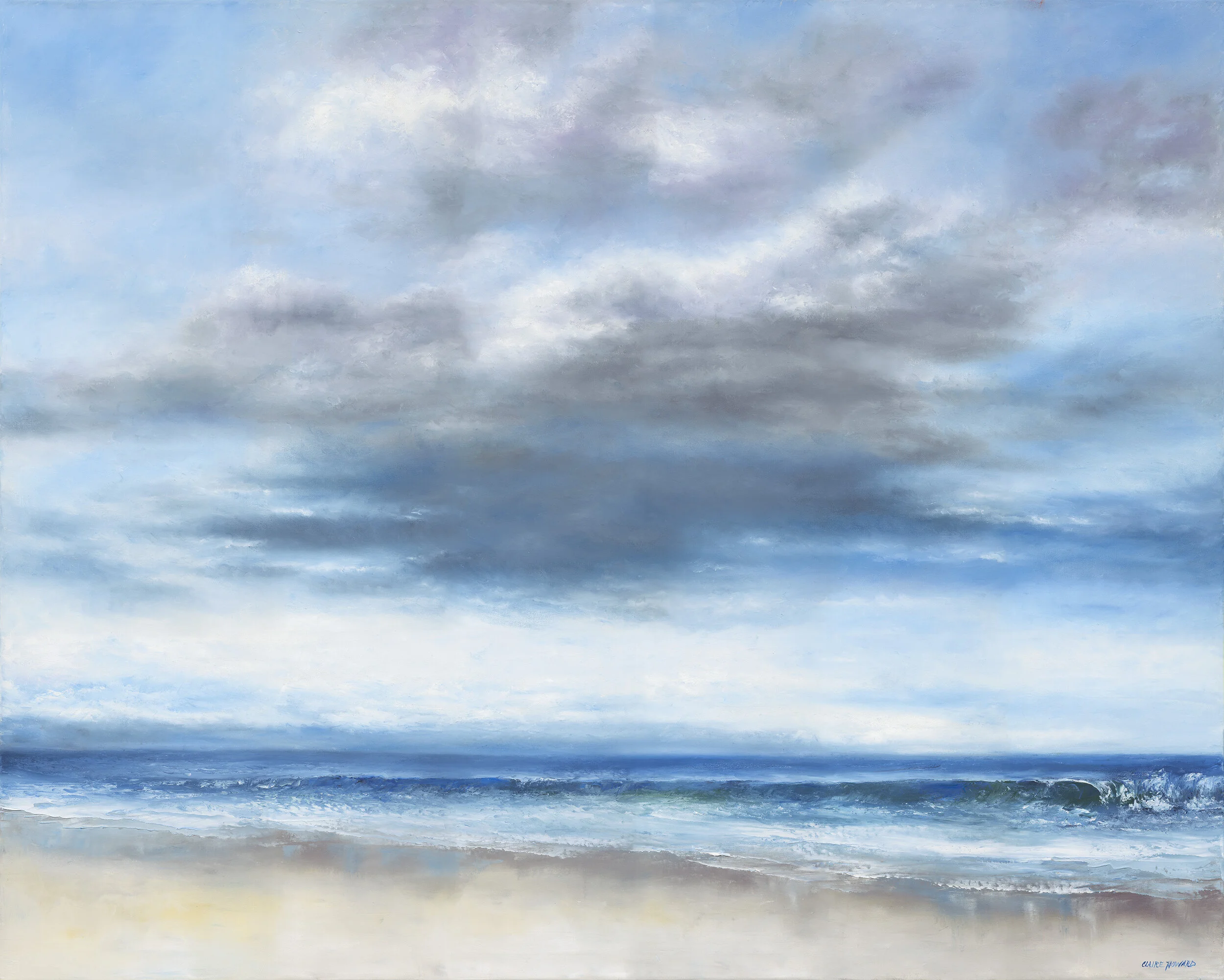 Beautiful Beach Sunday (Oil 48x60)