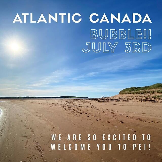 Atlantic Canada 🇨🇦 is opening up a travel bubble starting July 3rd.

We are so excited to welcome everyone back to PEI!

Book soon as things will now fill up quickly. Link in bio.