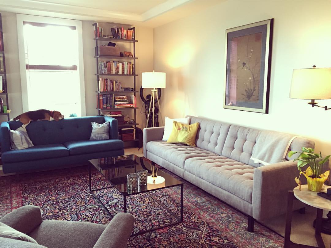 My Minnesota Living room...a far cry from my former cramped NYC apartment