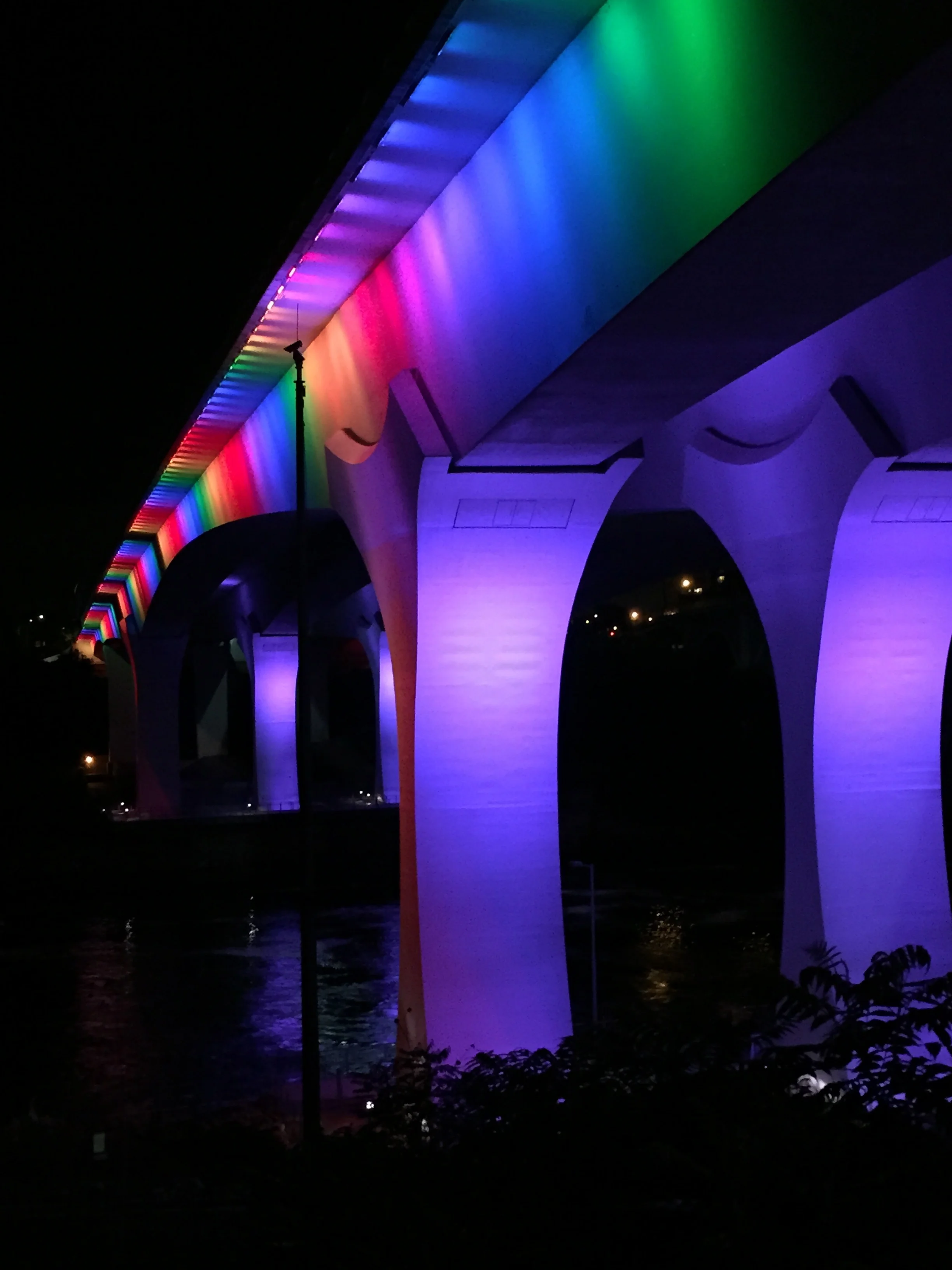 I-35W Bridge in Minneapolis, Minnesota - A tribute to the Orlando Shooting