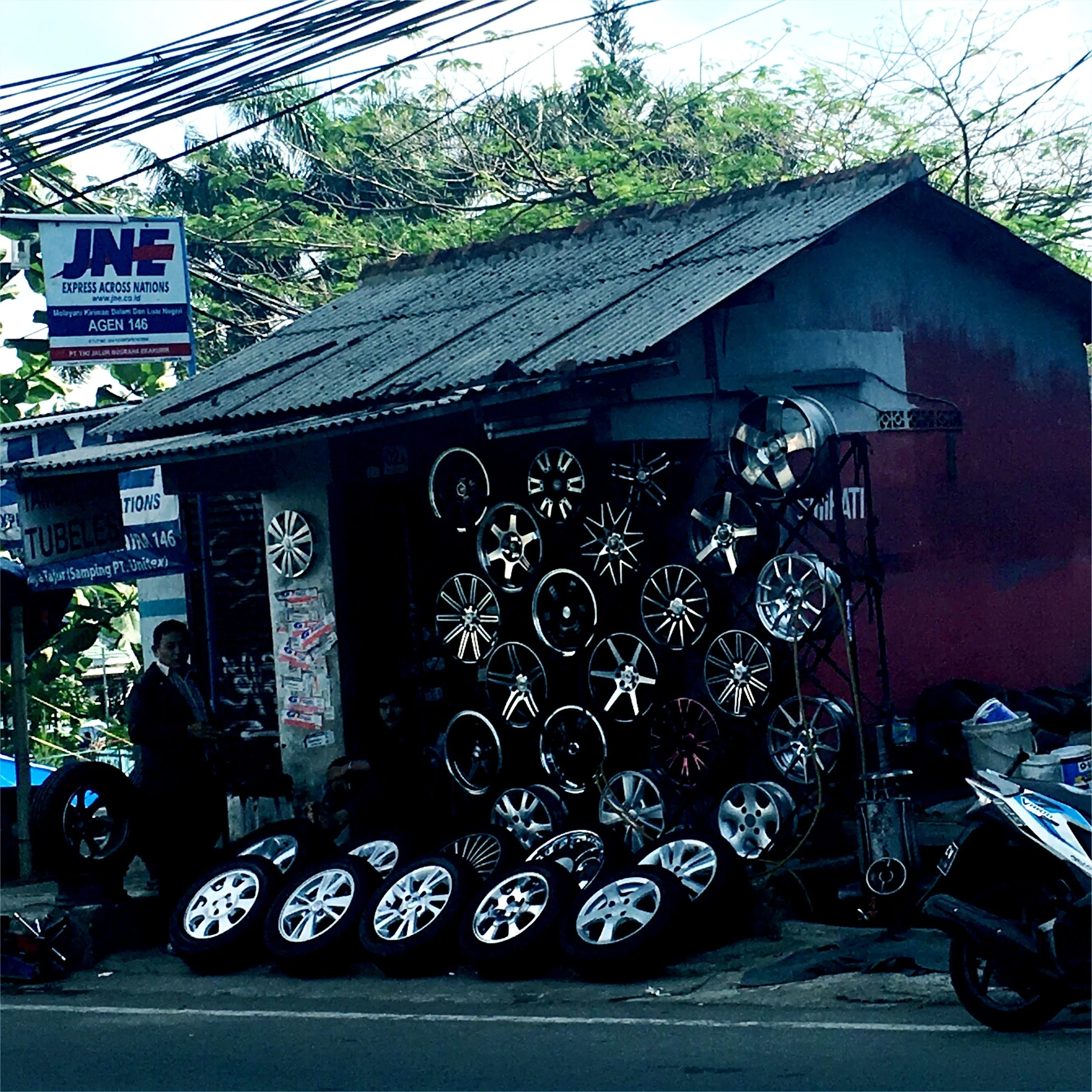 tire store, West Java