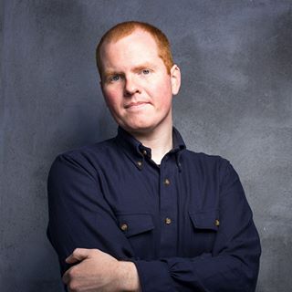 This is Red's face, and his best navy button-down shirt. Photo cred: Hal Bergman 