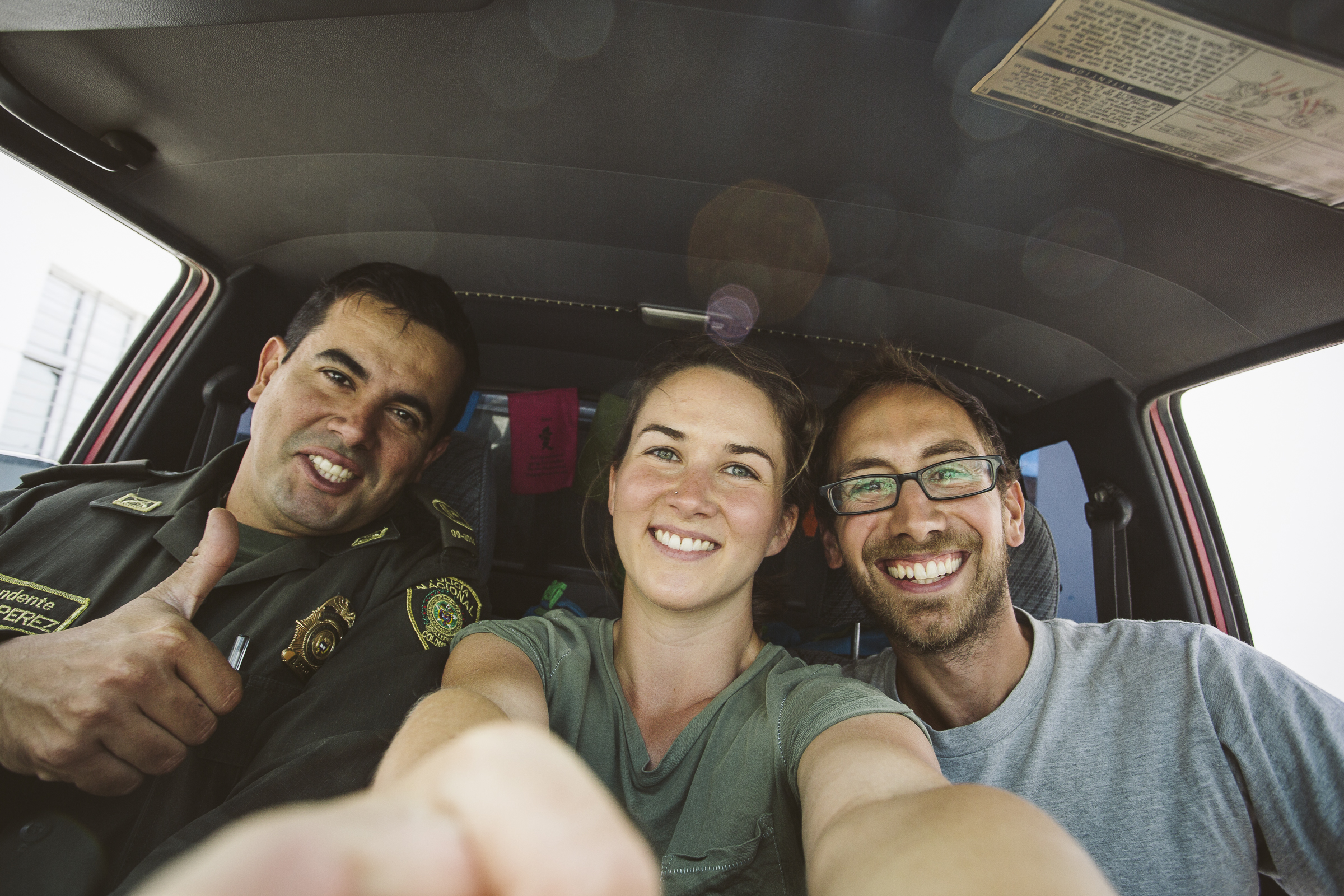 Richard and Ashley with their new friend and black mamba enthusiast near El Cocuy in Colombia.