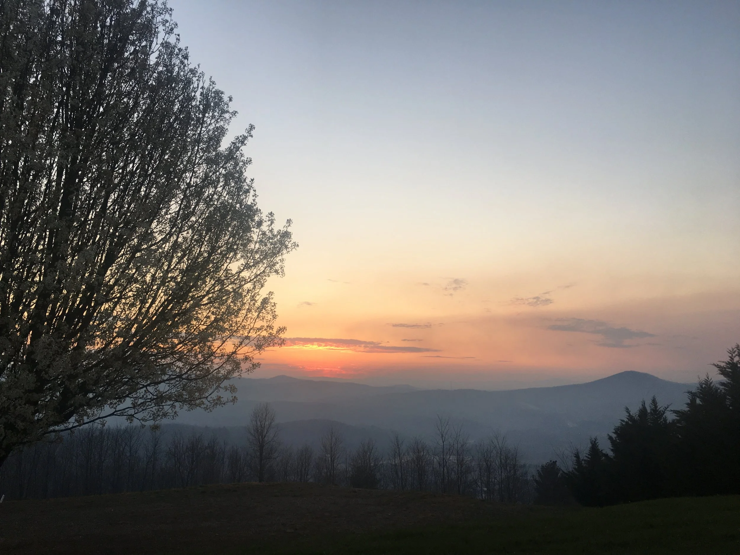 Sunset from The Summit in Blairsville, Georgia. Photo taken by Irenee Payne.
