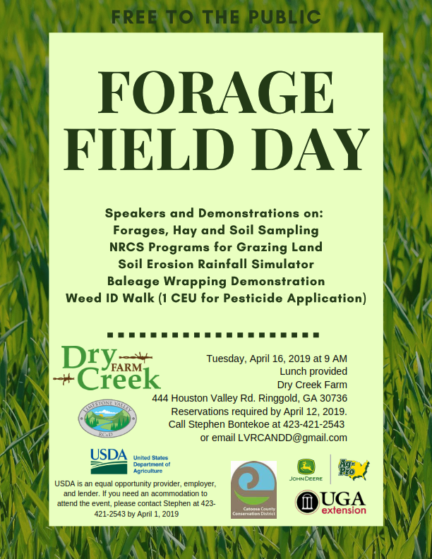 Catoosa County Conservation District presents Forage Field Day