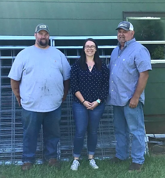 Hog Control Custodian Tracy Cagle, District Program Assistant Annalise Sampson, District Supervisor Vance Maddox.