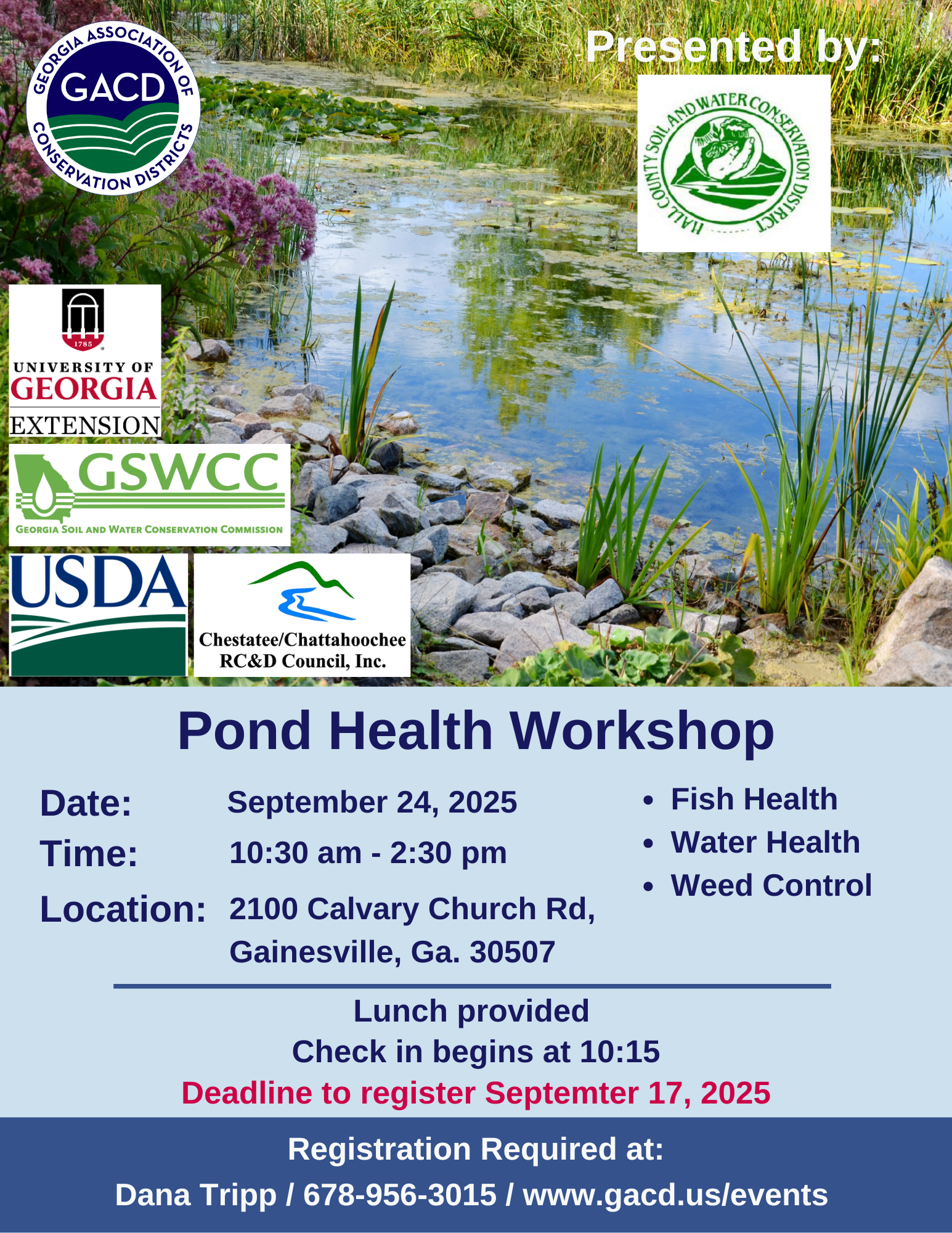 Hall County Pond Health Workshop