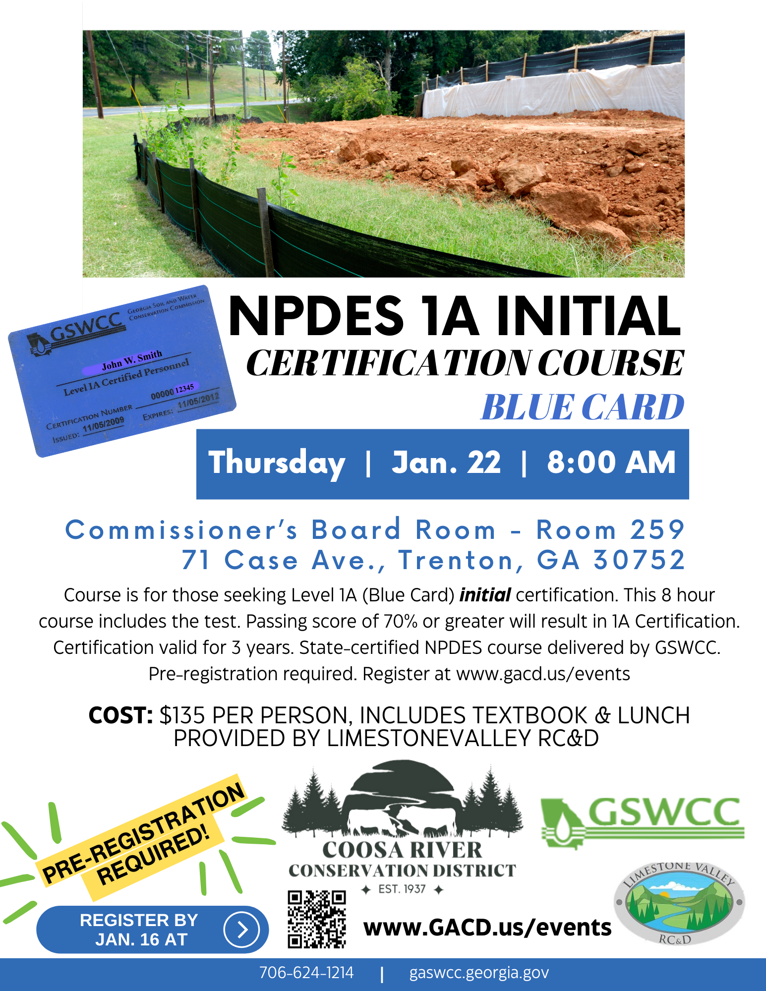 Coosa River Level 1A NPDES Certification Course