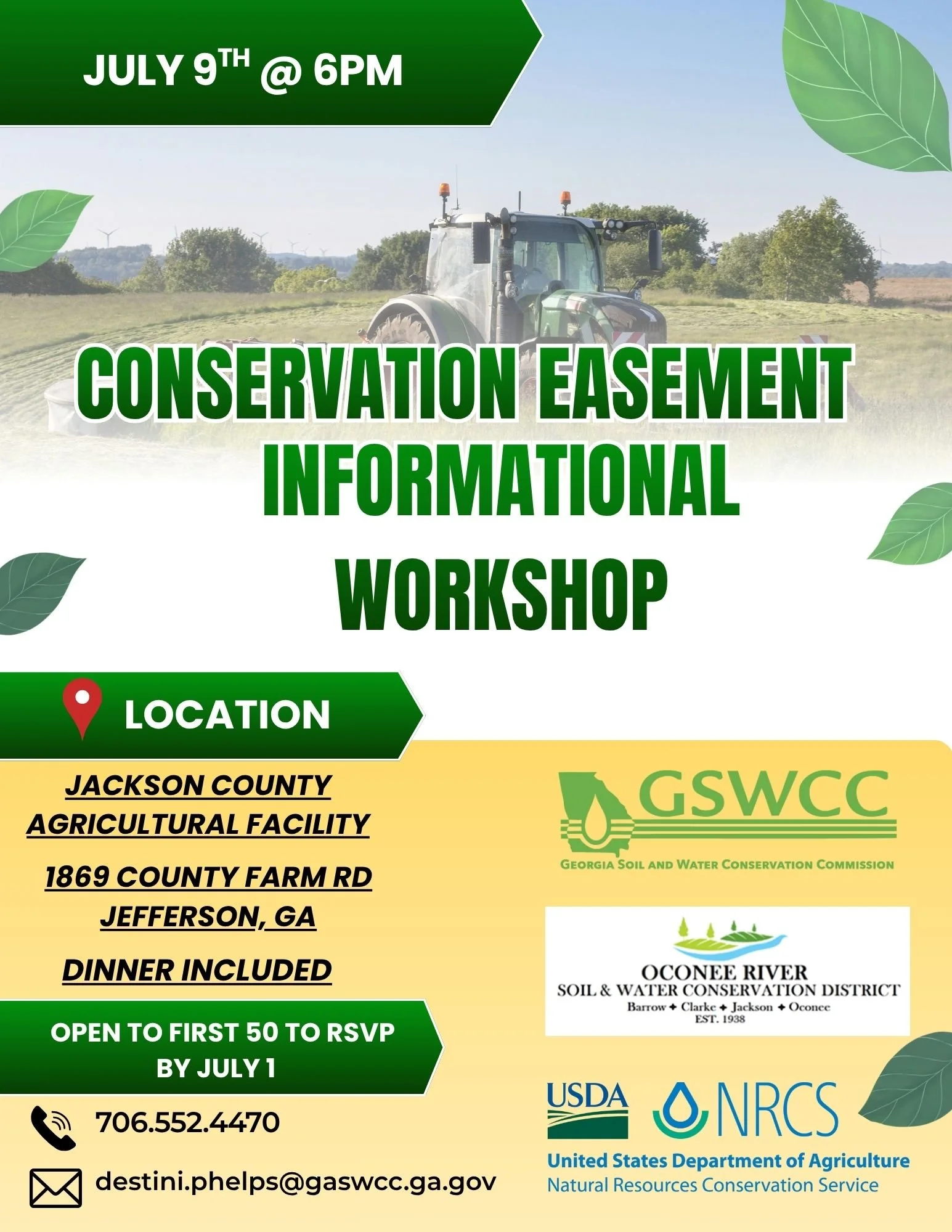 Oconee River Conservation District Conservation Easement Workshop