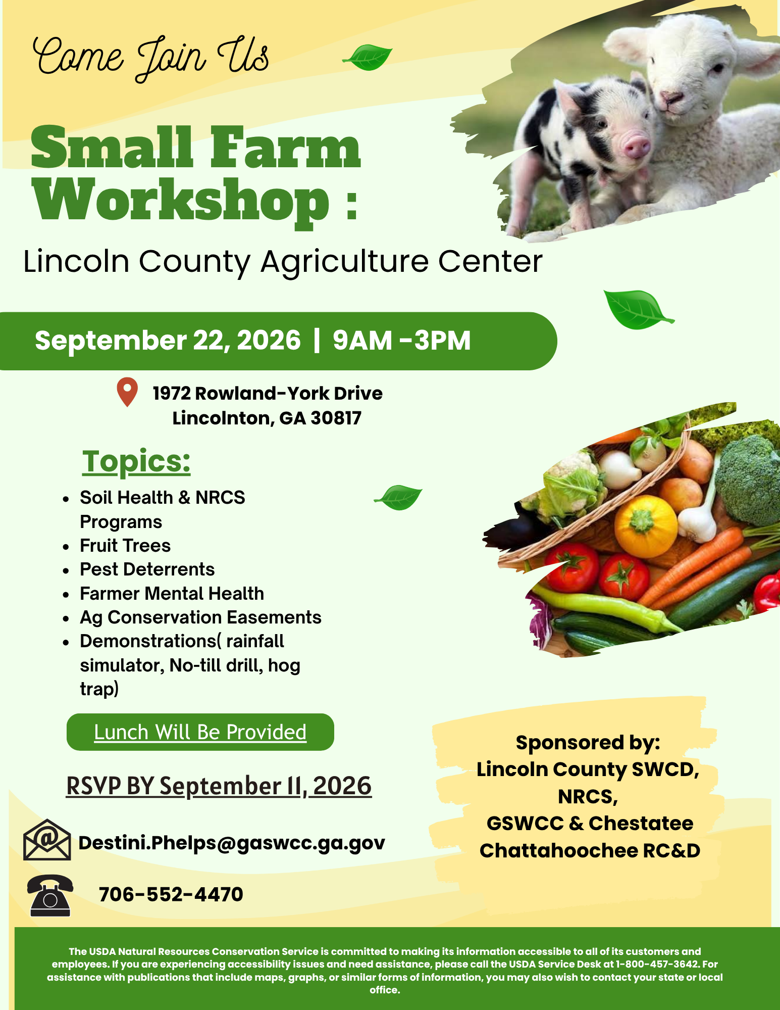 Lincoln County SWCD Small Farm Workshop