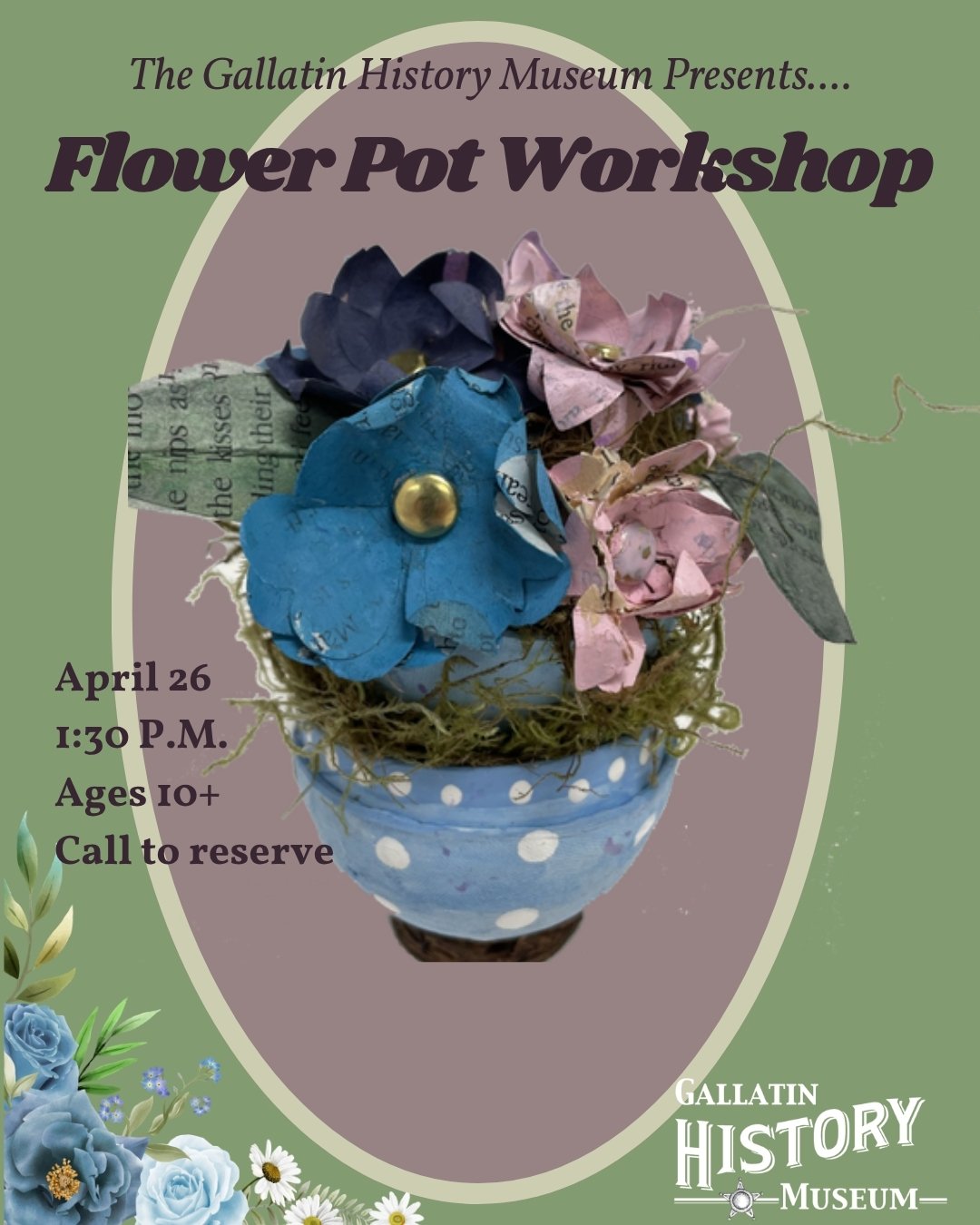 Spring Art Workshop Series: Flower Pot Workshop