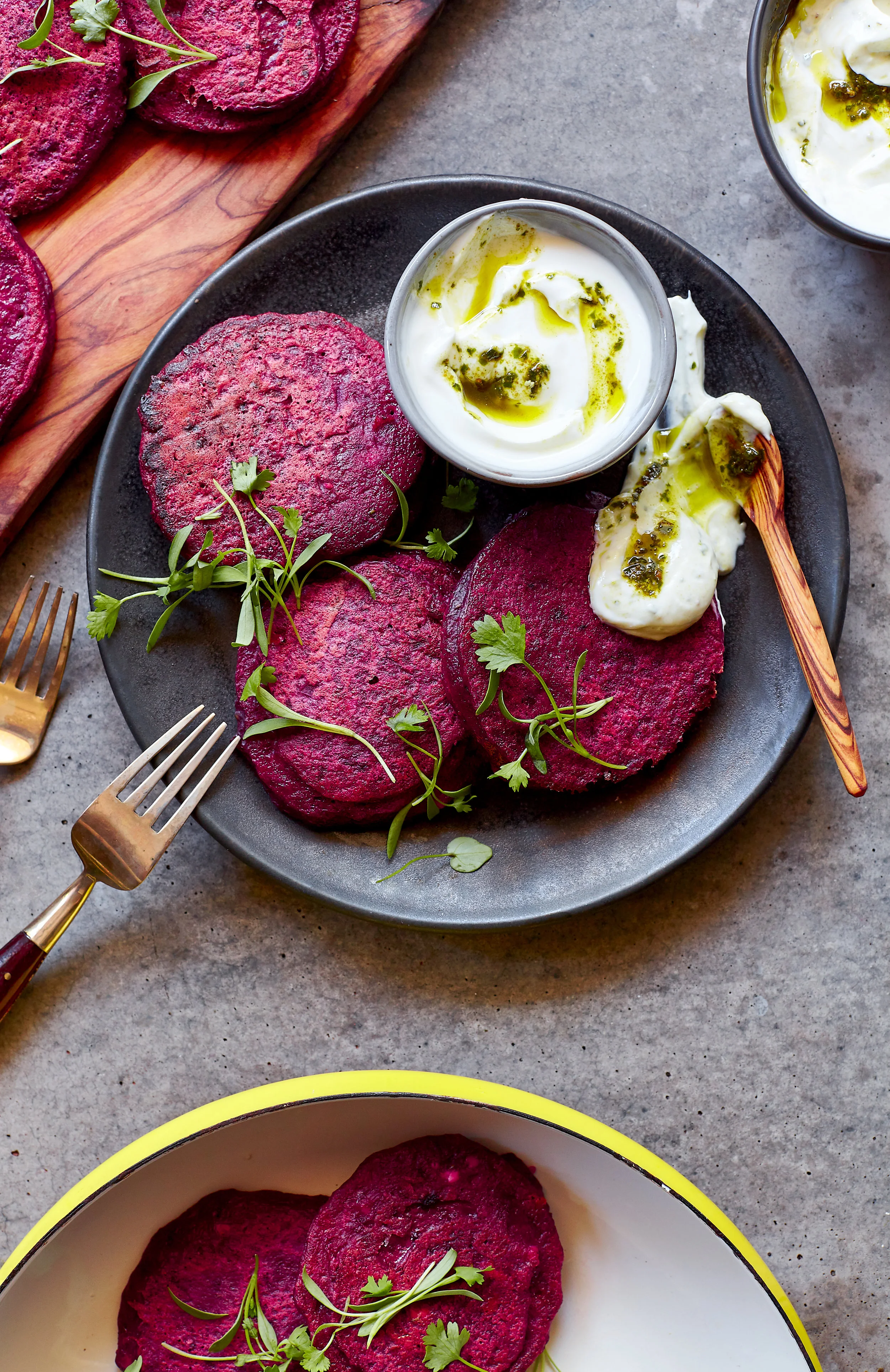 ROSEMARY BEET FRITTERS