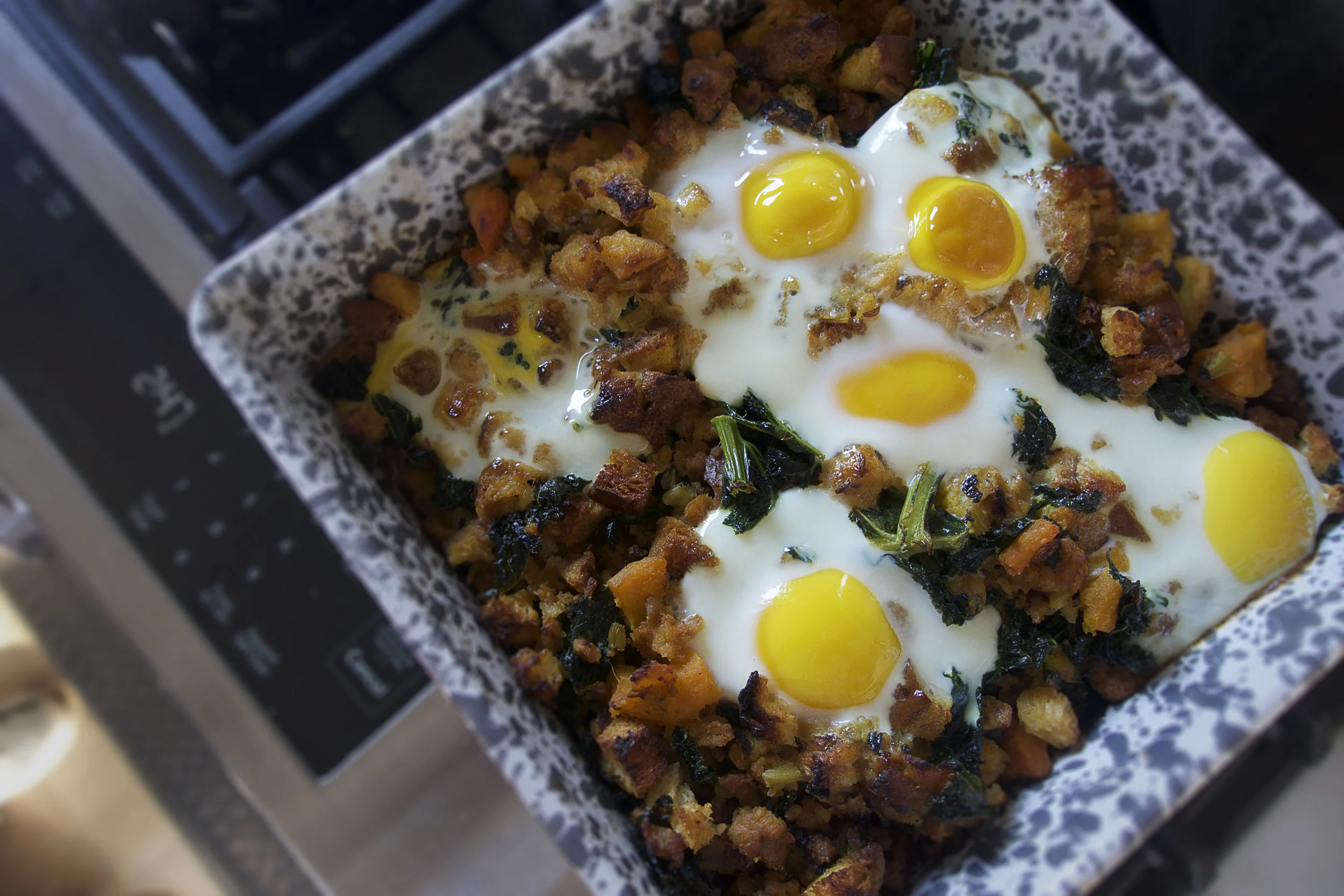 Sausage Stuffing Egg Bake
