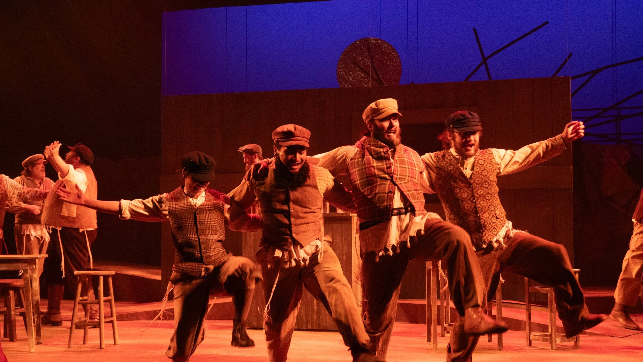  Fiddler on the Roof-Summer 2024  A.D. Players at The George in Houston, TX  Director: Aaron Brown  Assistant Director: Kathleen McDowell  Music Director: Jonathan Craft  Choreographer: Courtney D. Jones  Scenic Design: Torsten Louis  Costume Design:
