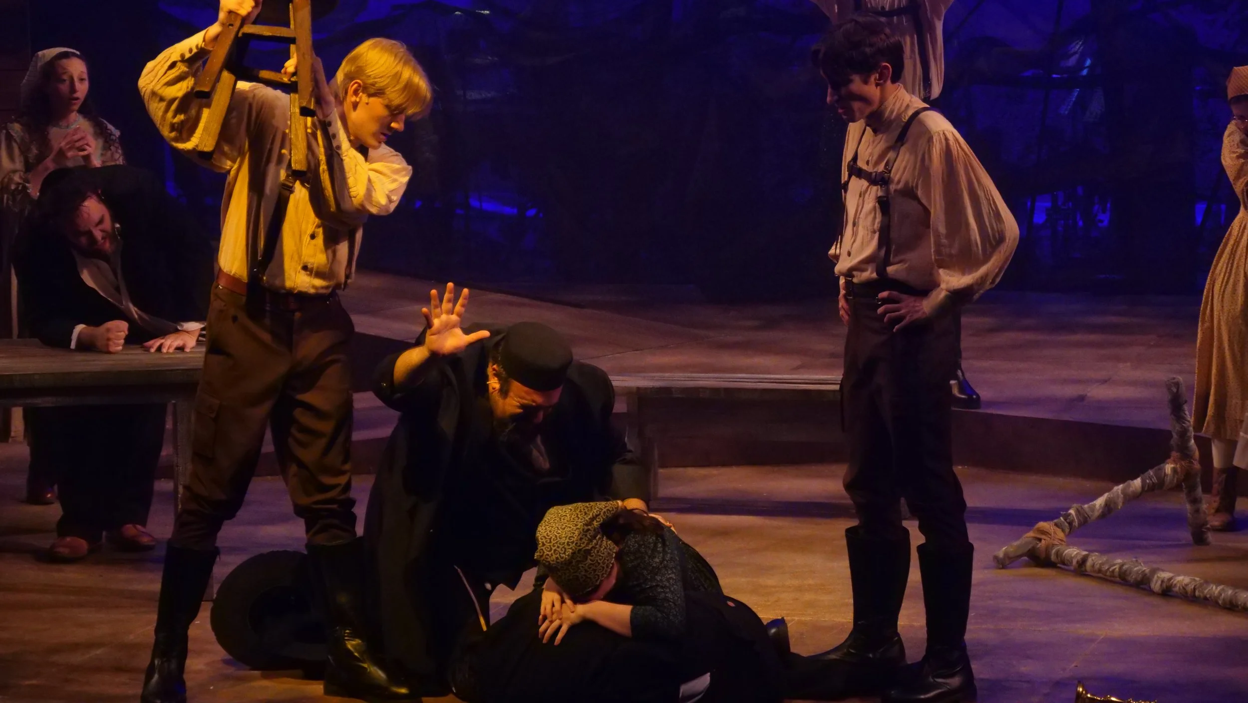  Fiddler on the Roof-Summer 2024  A.D. Players at The George in Houston, TX  Director: Aaron Brown  Assistant Director: Kathleen McDowell  Music Director: Jonathan Craft  Choreographer: Courtney D. Jones  Scenic Design: Torsten Louis  Costume Design: