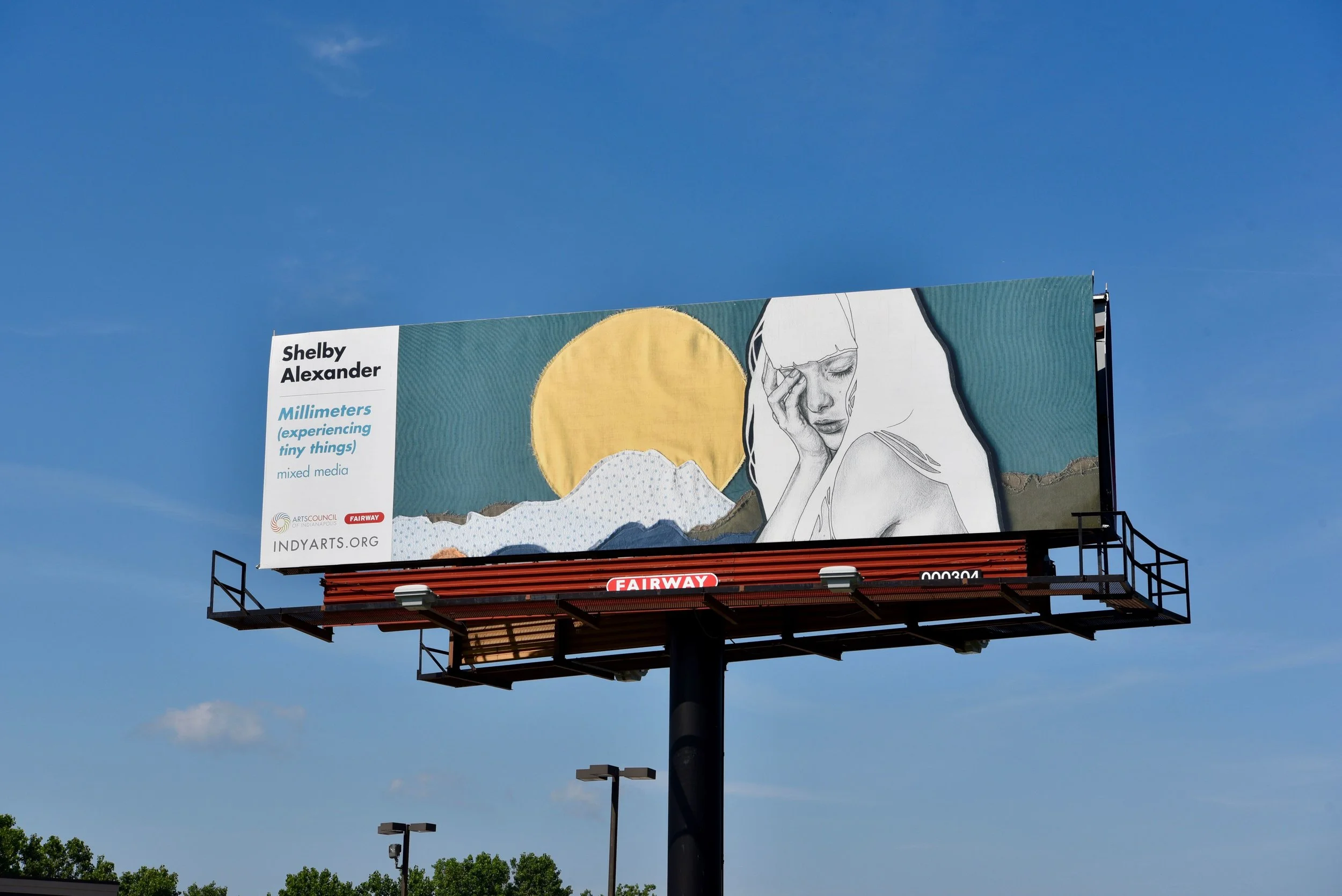 Millimeters (experiencing tiny things) featured in the High Art Billboard Project, Indianapolis, IN | Aug. 2018 - Aug. 2019