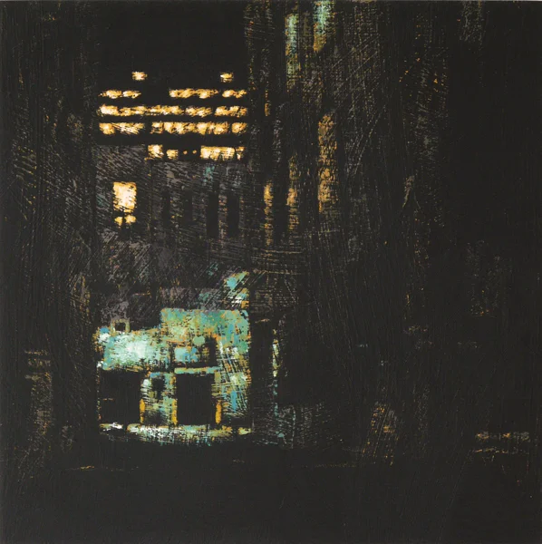 WELLINGTON STREET ALLEY (Ottawa) 2013 12x12" acrylic on panel SOLD