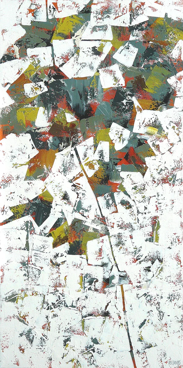 DANCING IN THE WIND 2010 20x40" acrylic on canvas