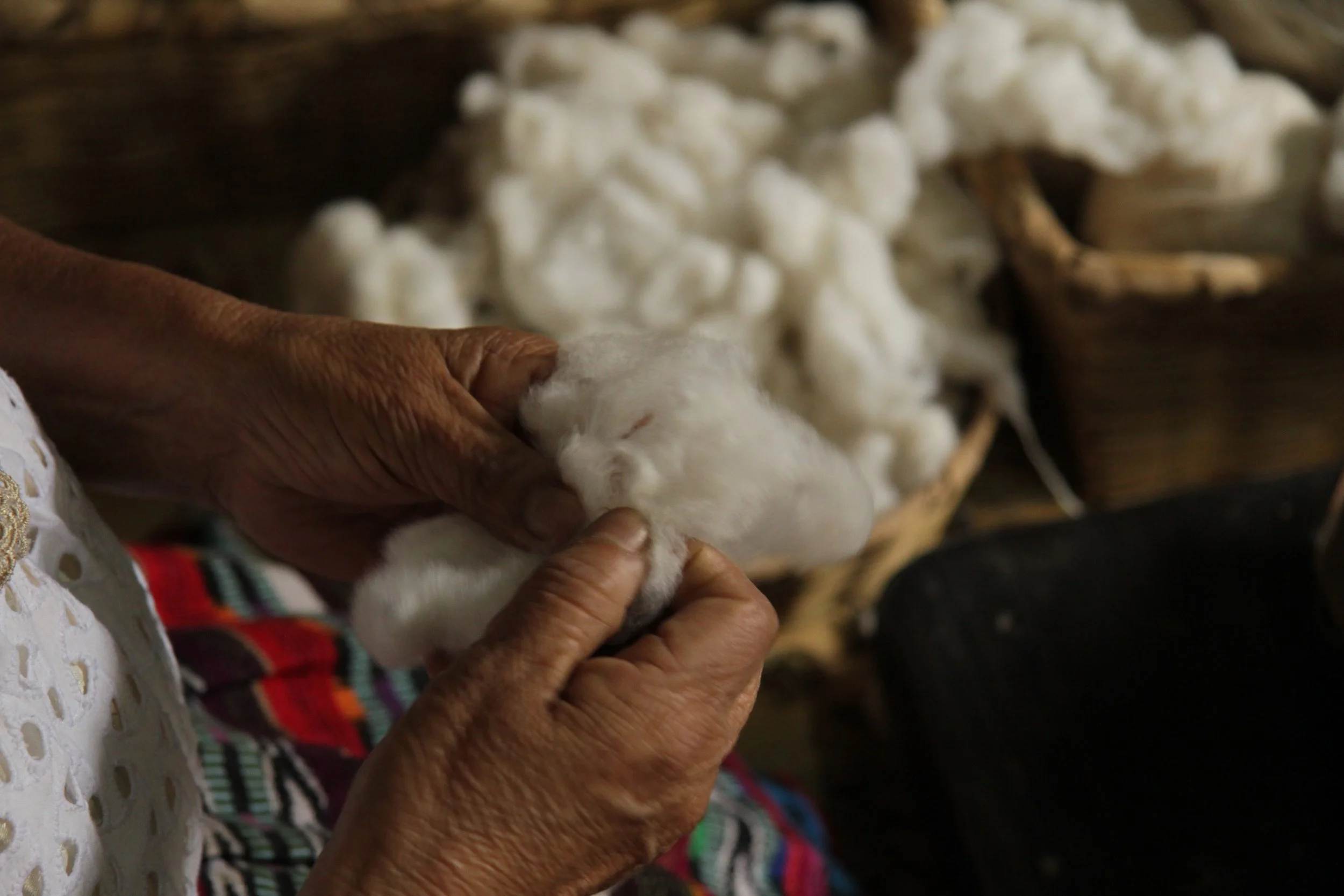 It takes 15 minutes to pull the seeds out of the cotton.