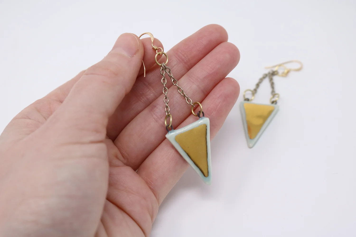 Bermuda Triangle Earrings Jess Palmer Ceramics