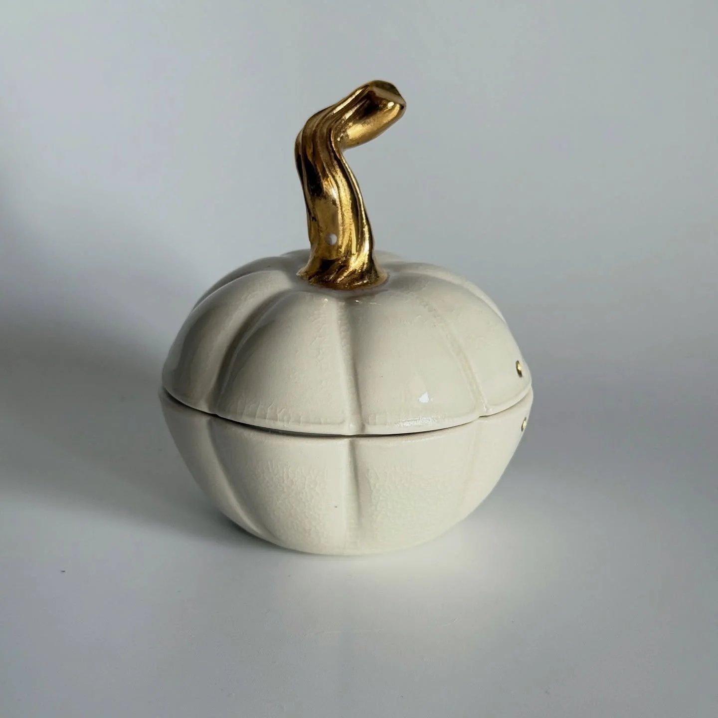 My Halloween 🎃 Shop is closing on Monday! There are a few pieces left like this sweet little Pumpkin Box! 
.
#pumpkinbox #pumpkin #ceramicpumpkin #ceramics #ceramicbox #fallvibes #pumpkinseason