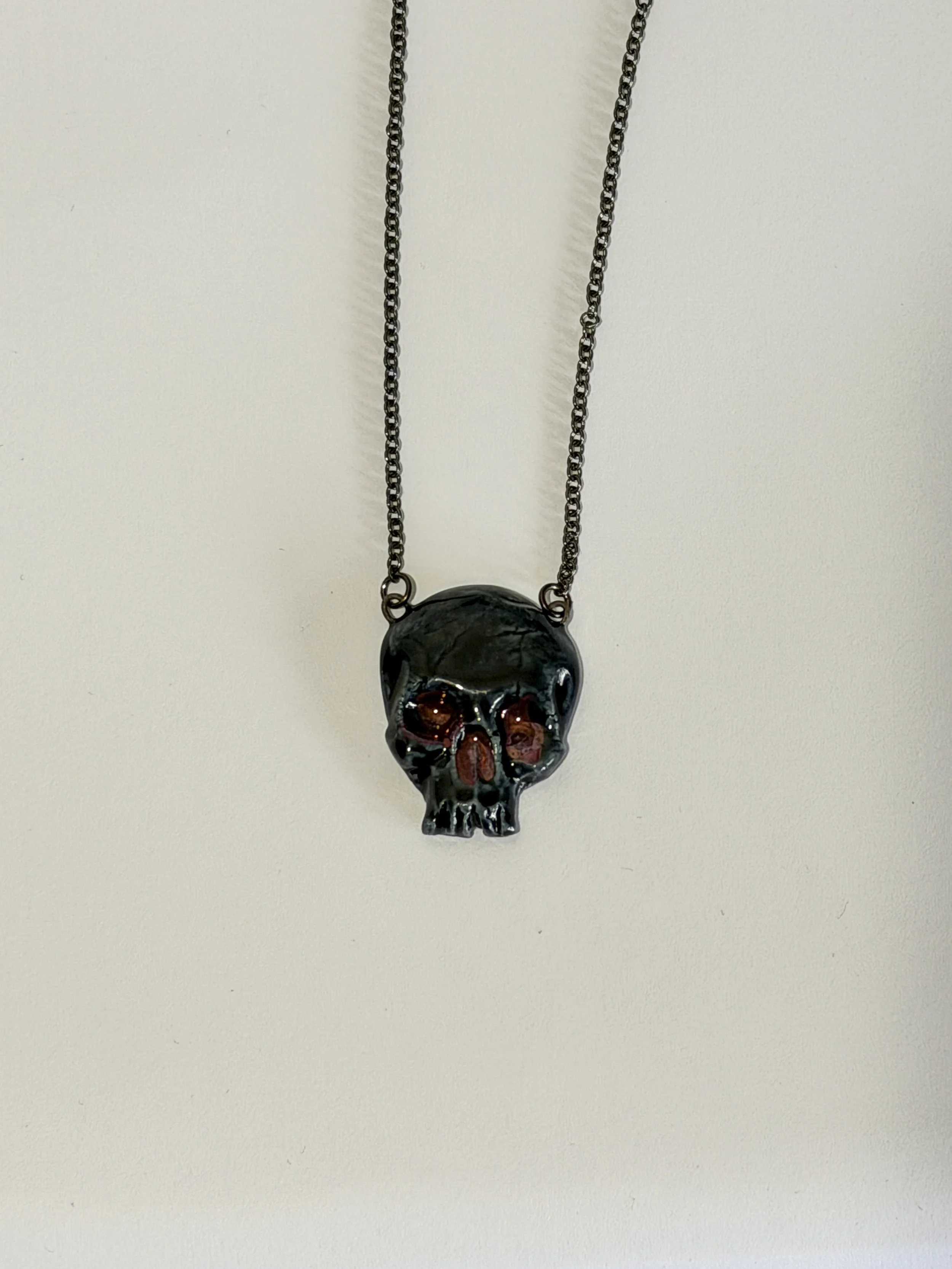 Black Skull Necklace 2