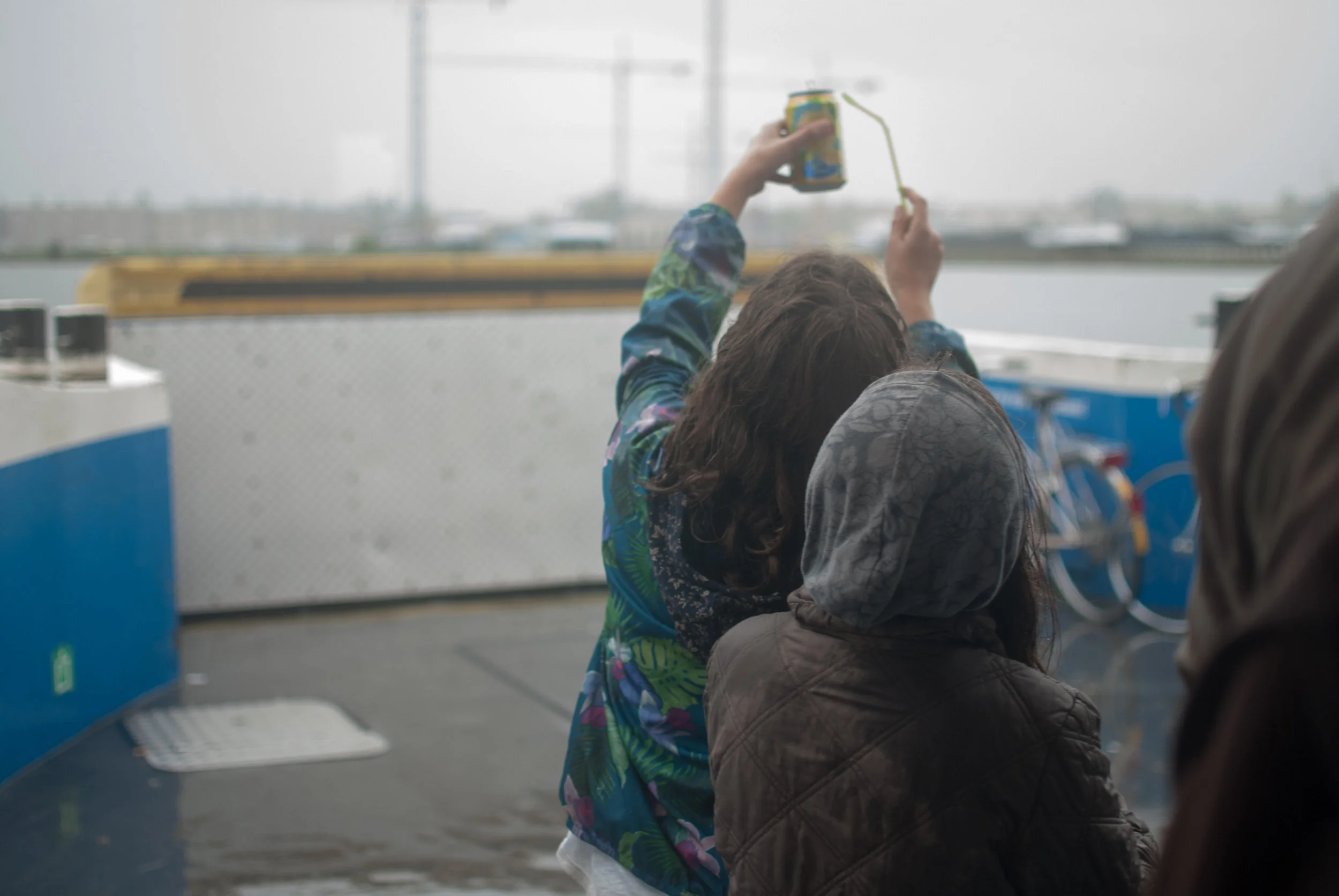 Playing in the rain