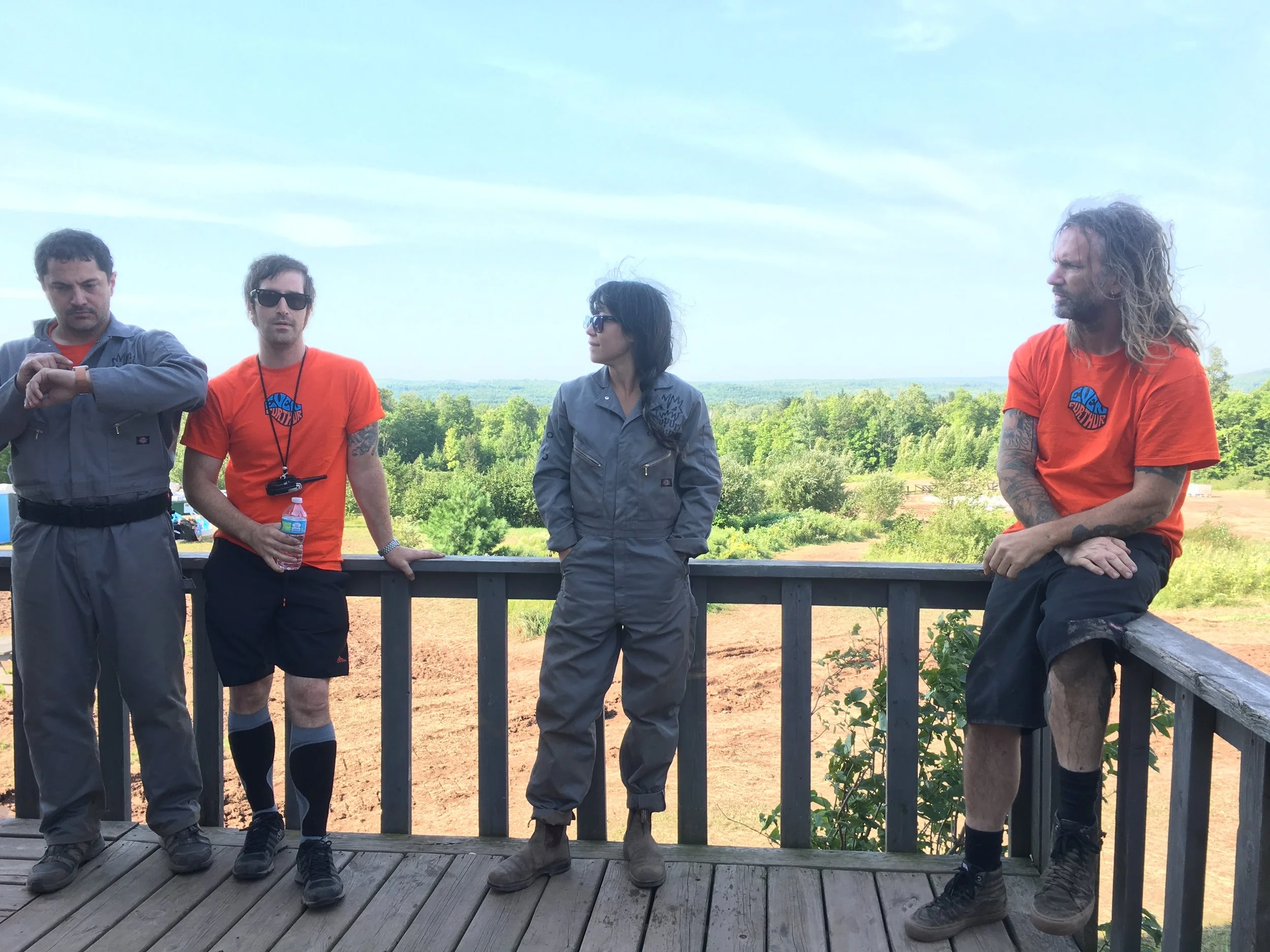 Kurt with Support Squad members Jason, Abe, and Eunice. Photo courtesy Jason Tertadian.